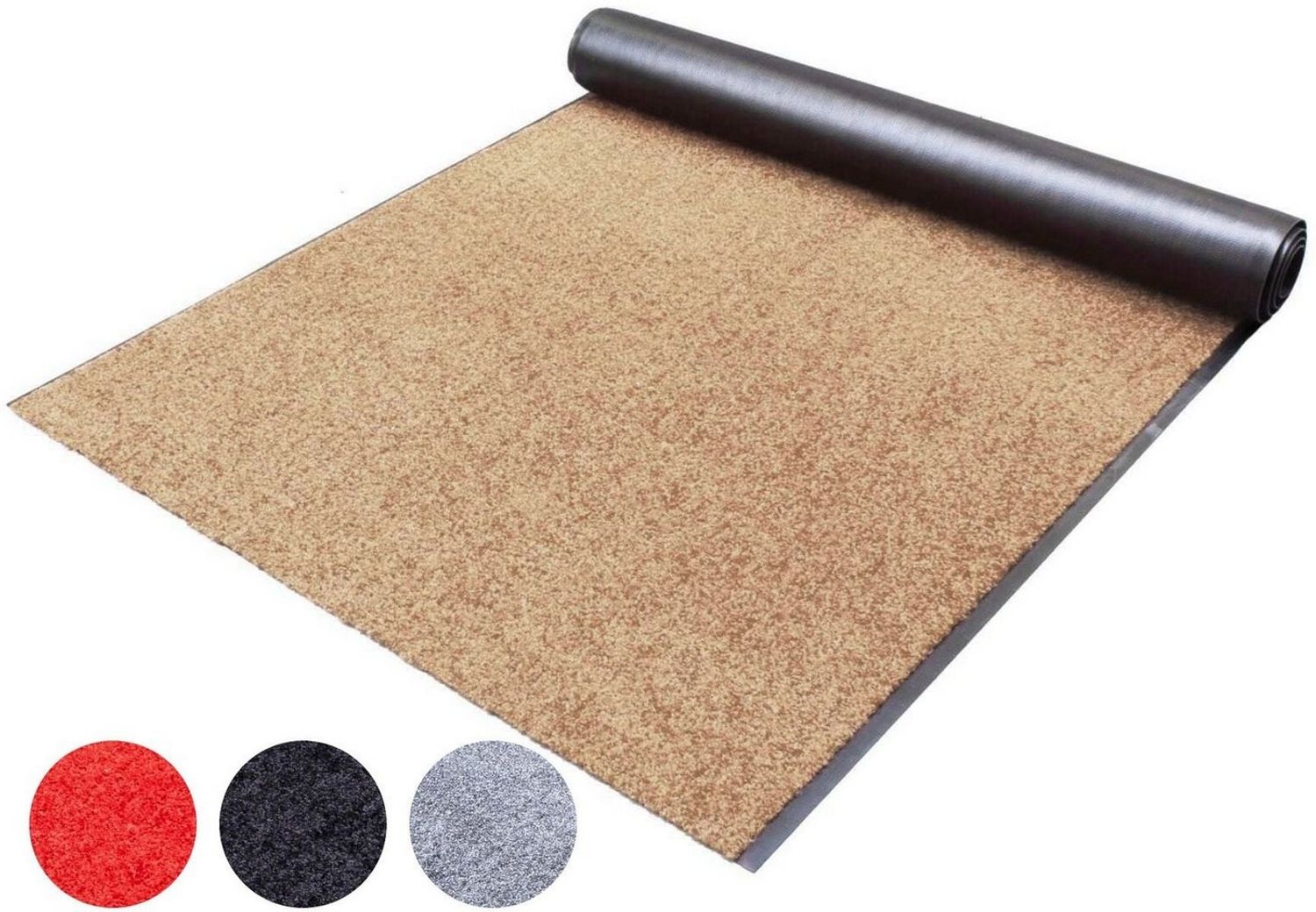Primaflor-Ideen in Textil Läufer Schmutzfangläufer CLEAN, Made in Belgium, rechteckig, Höhe: 9 mm, Schmutzfangmatte, Uni Farben, strapazierfähig, rutschhemmend, waschbar Bild 1