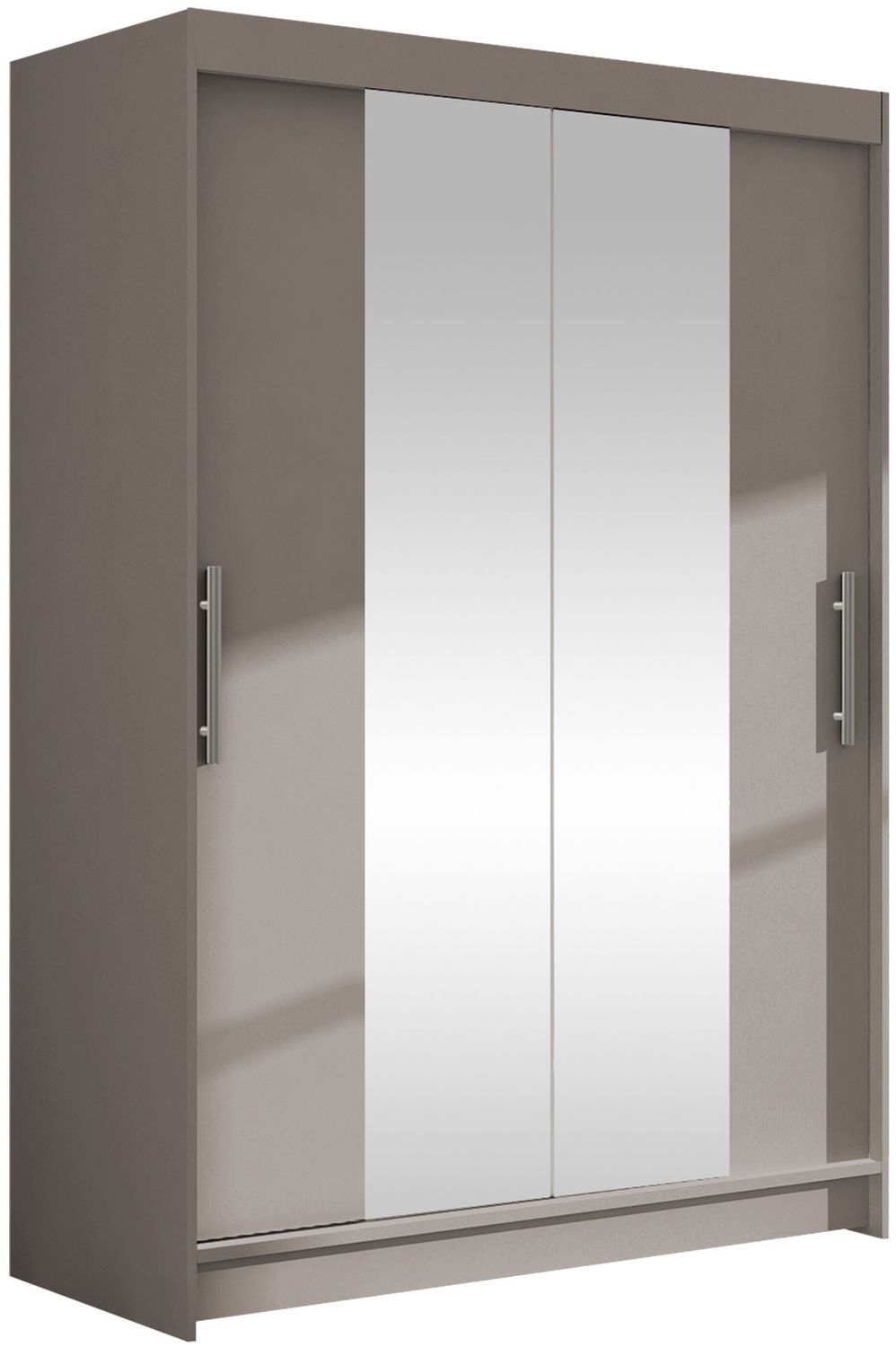 Kleiderschrank Miami II, ohne Beleuchtung, Farbe: Cashmere / Spiegel Bild 1
