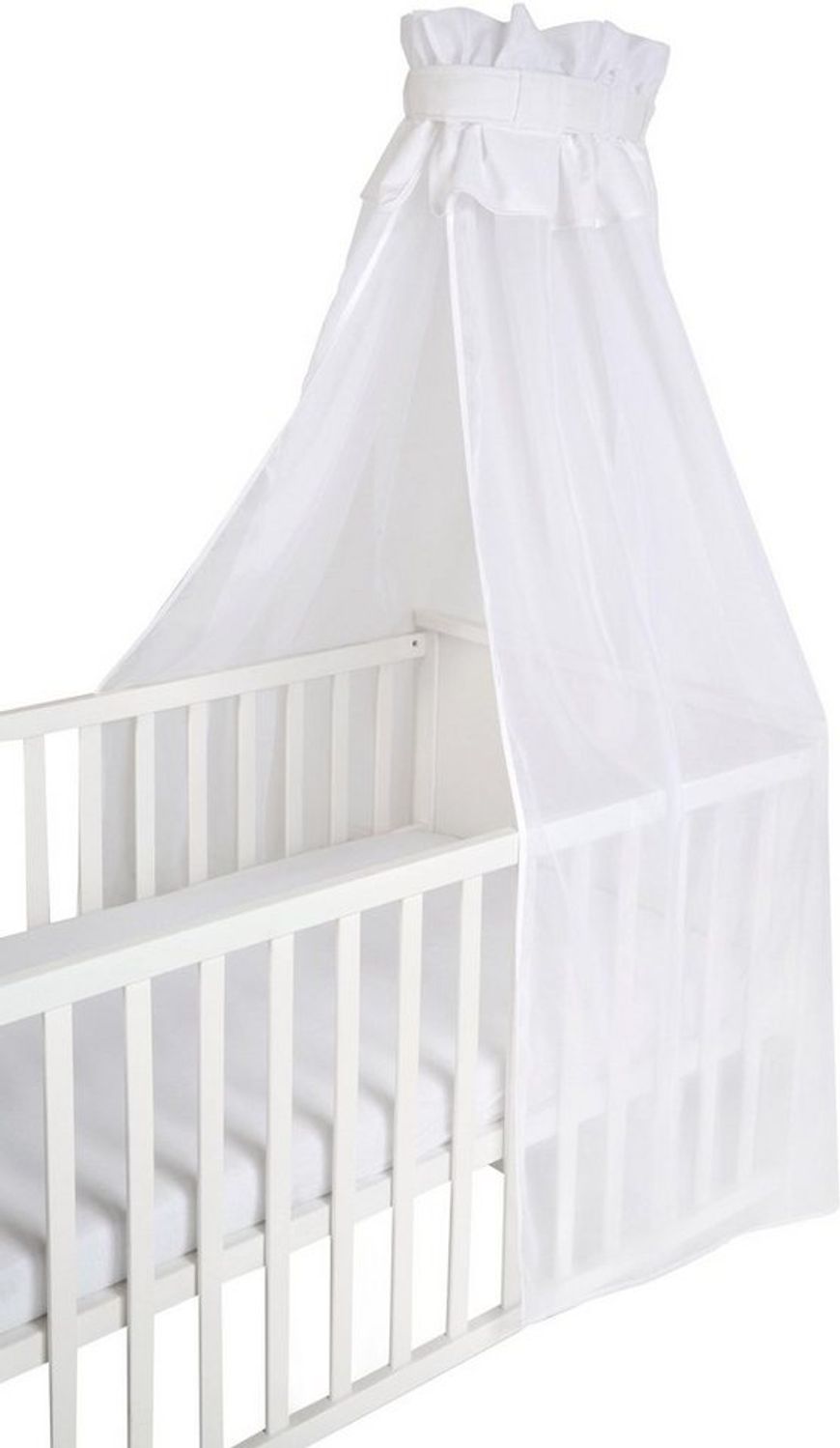 roba Babybett Himmel - 160 x 250 x 0,5 cm - 16 % Baumwolle & 84 % PES - Weiß Bild 1