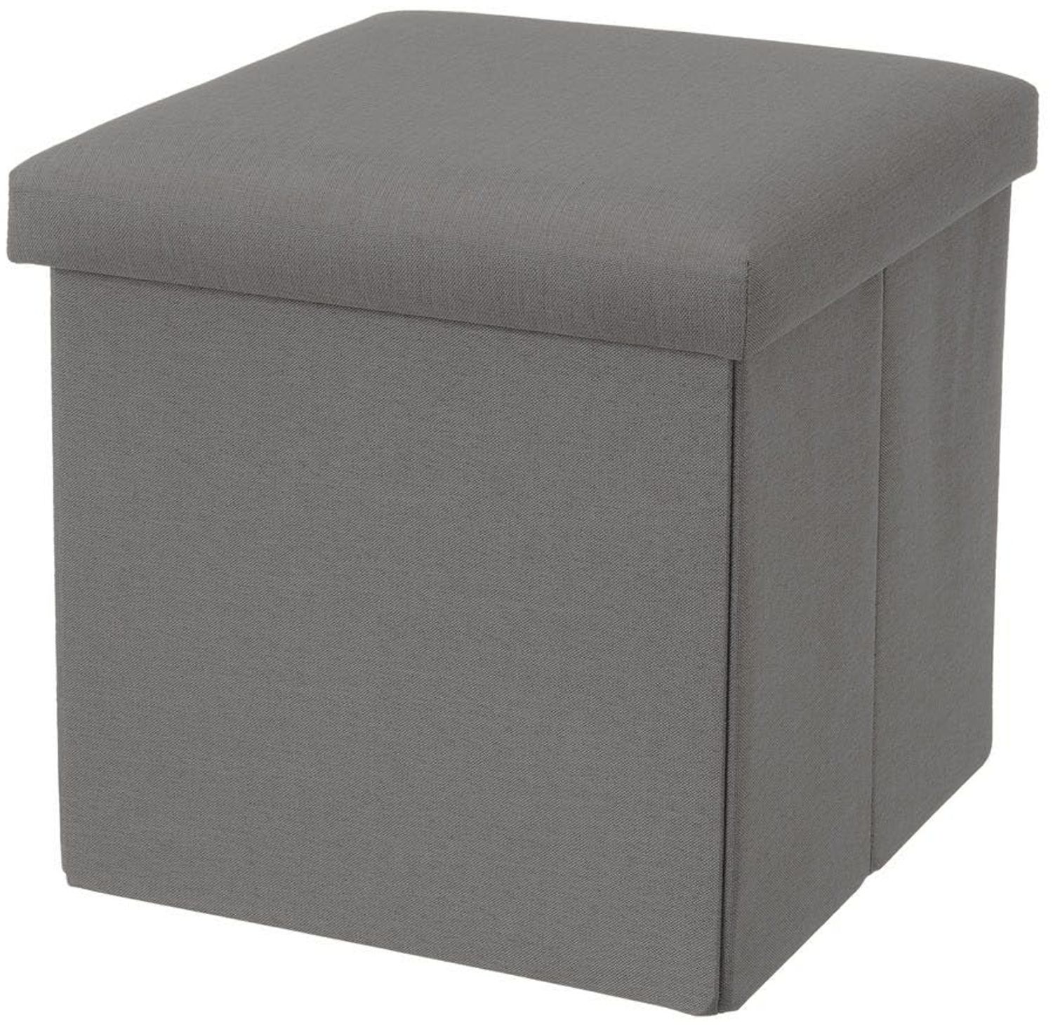 Faltbarer Sitzsack aus MDF und grauem Stoff Bild 1