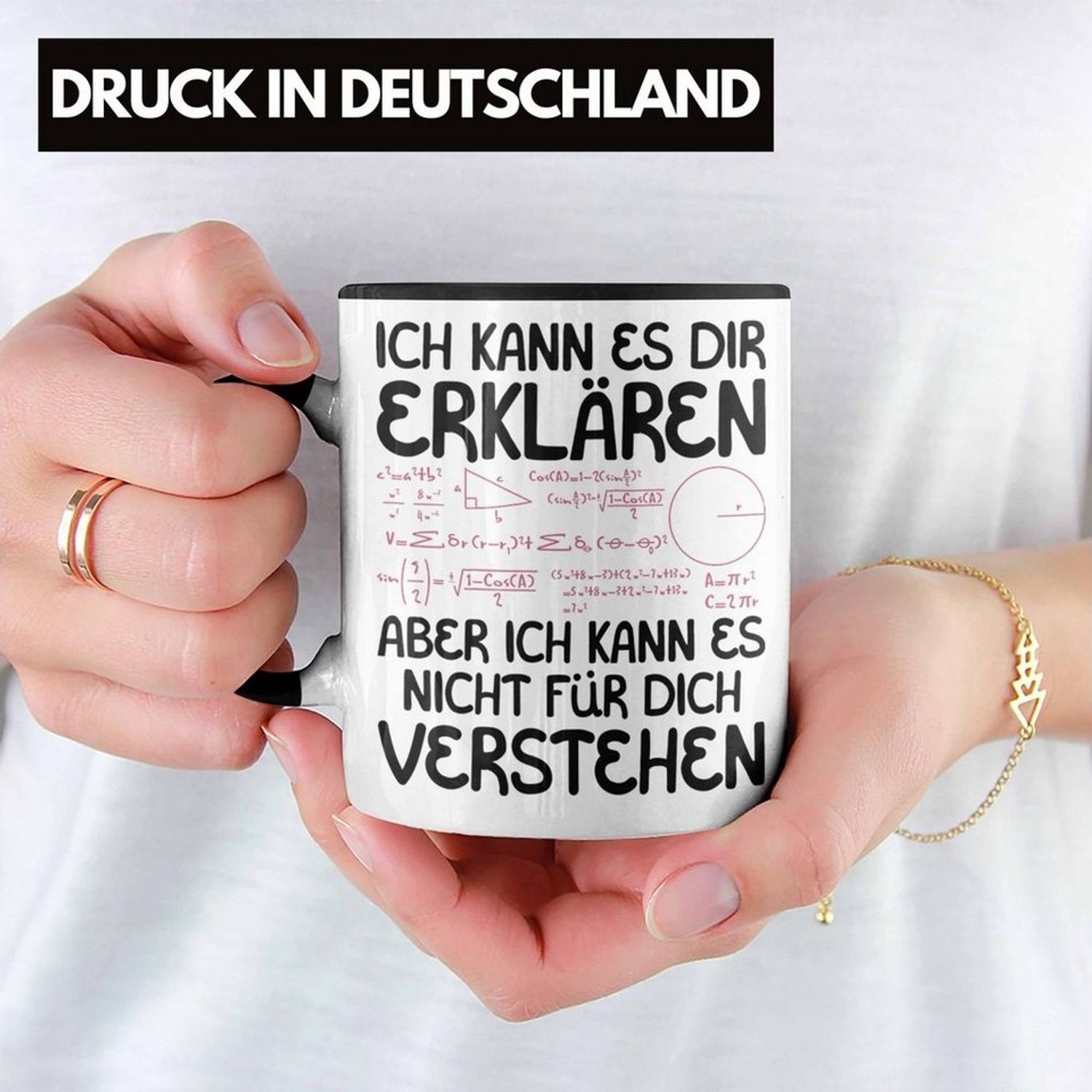 Trendation Tasse Mathe Lehrer Student Geschenk Tasse Lustiger Spruch Geschenkidee für M Bild 1