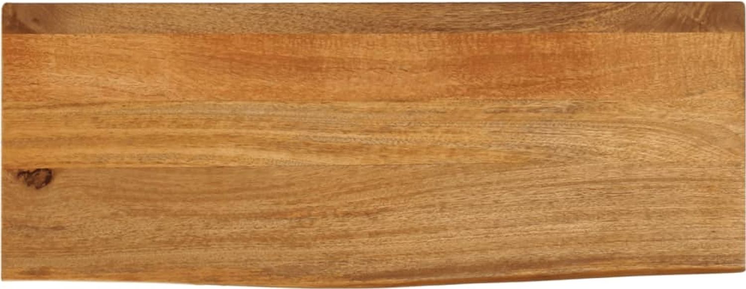 vidaXL Tischplatte mit Baumkante 80x20x3,8 cm Massivholz Mango 370562 Bild 1