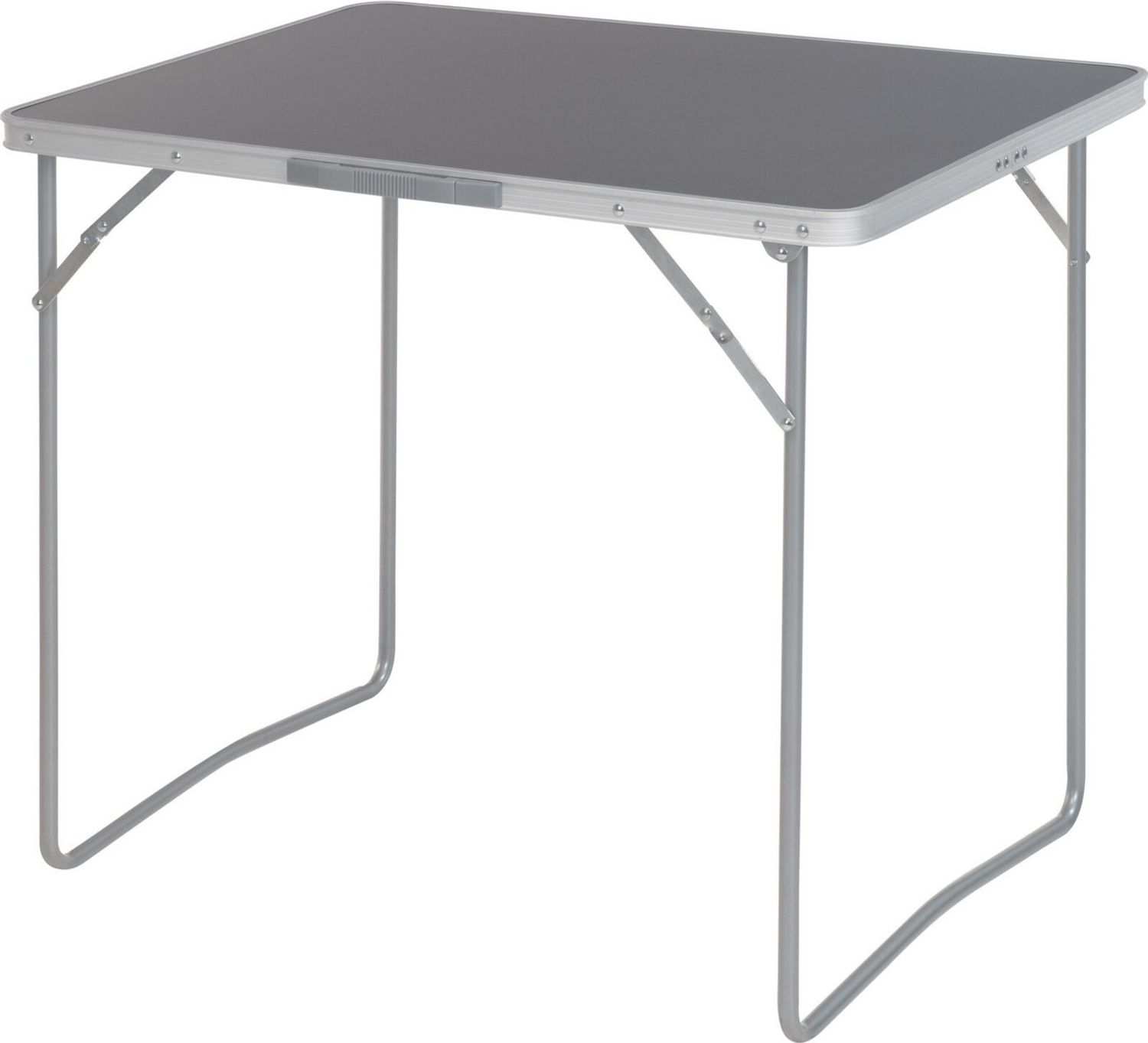 Koopman Campingtisch Klapptisch Aluminium 80x60 cm Grau Leicht Zelten Urlaub (1-St), 80x60x70cm, mit Tragegriff, Aluminium, Wasserdicht, Camping Bild 1