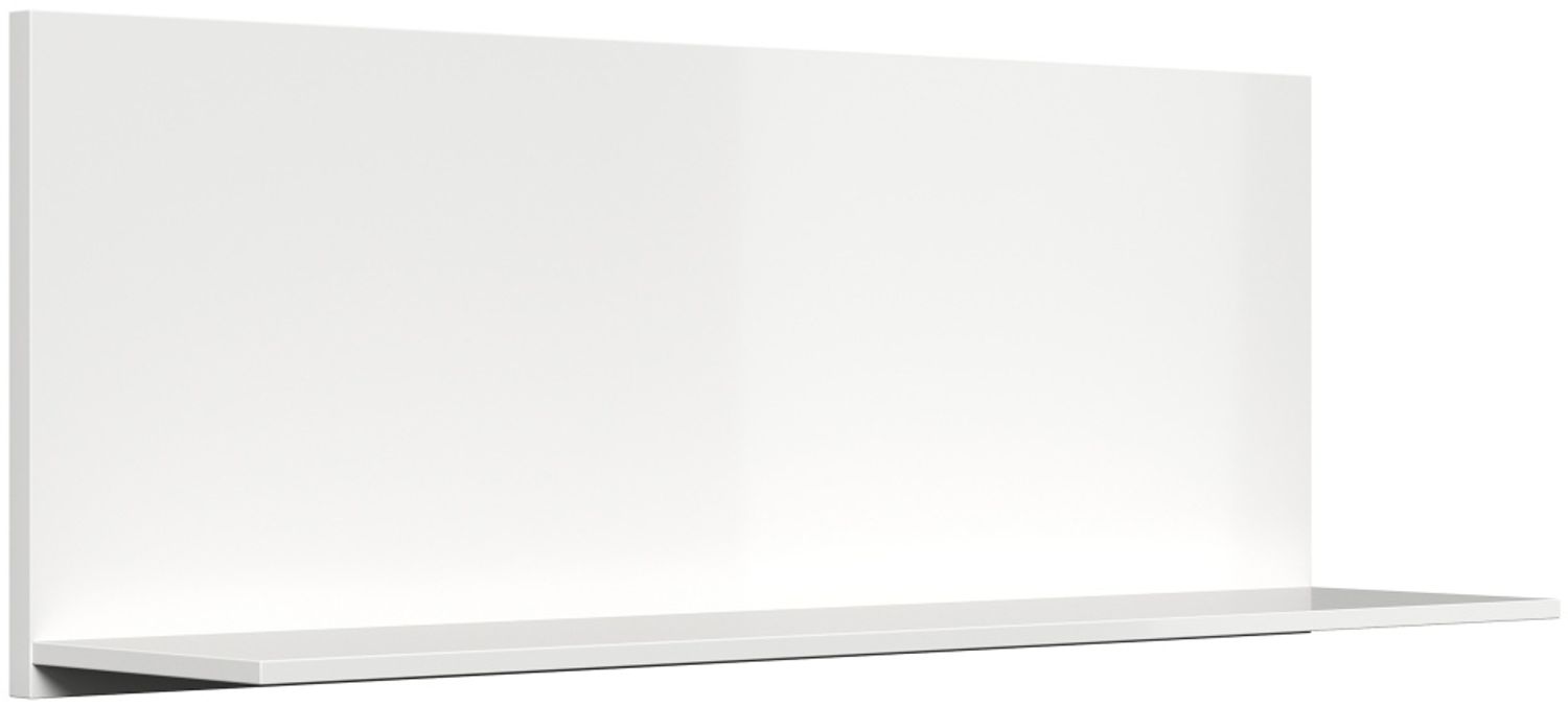 Deko-Regal Fiore L 80cm Weiss hochglanz : Weiss hochglanz Bild 1