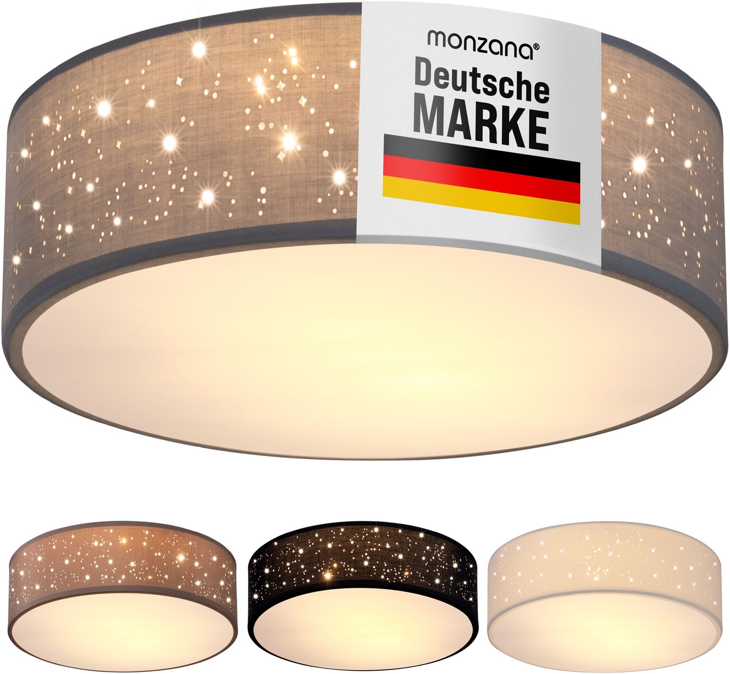 Deckenlampe Sternenhimmel 38cm grau Bild 1