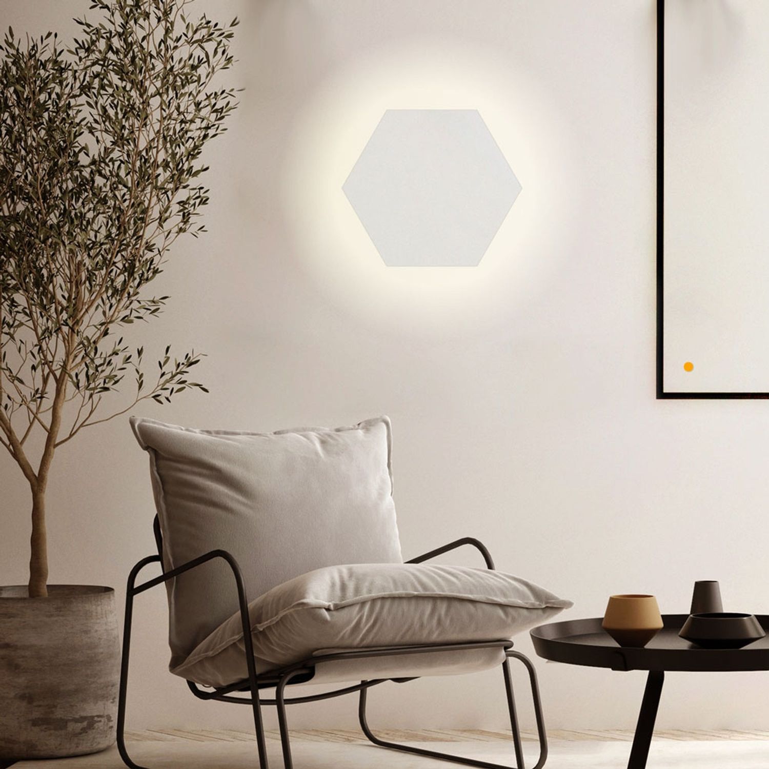 s.luce Hive indirekte LED Wandleuchte Weiß Ø 35cm Bild 1