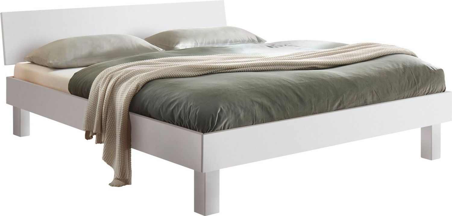 Hasena Trento Forti Massivholzbett 120x200 Buche weiss deckend, lackiert 20 Bild 1