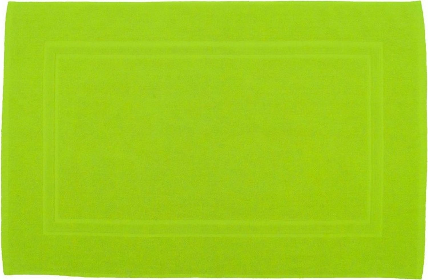 Julie Julsen Badematte 1-Badematte-Apfelgrün-50 x 40 cm, Baumwolle, Doppelrahmen Bild 1