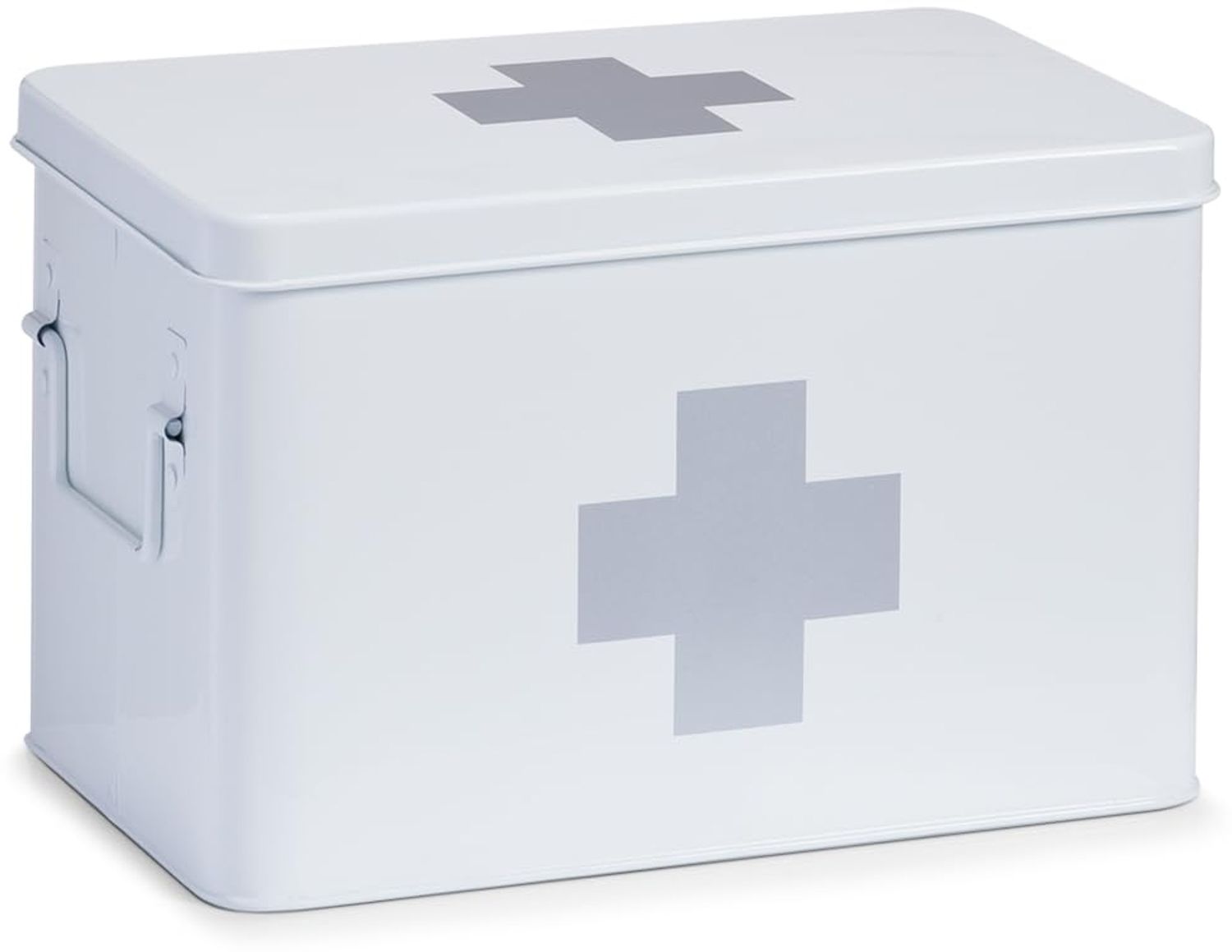 Zeller 18119 Medizin-box, Metall/L 32 x 19.5 x 20 cm, weiß Bild 1