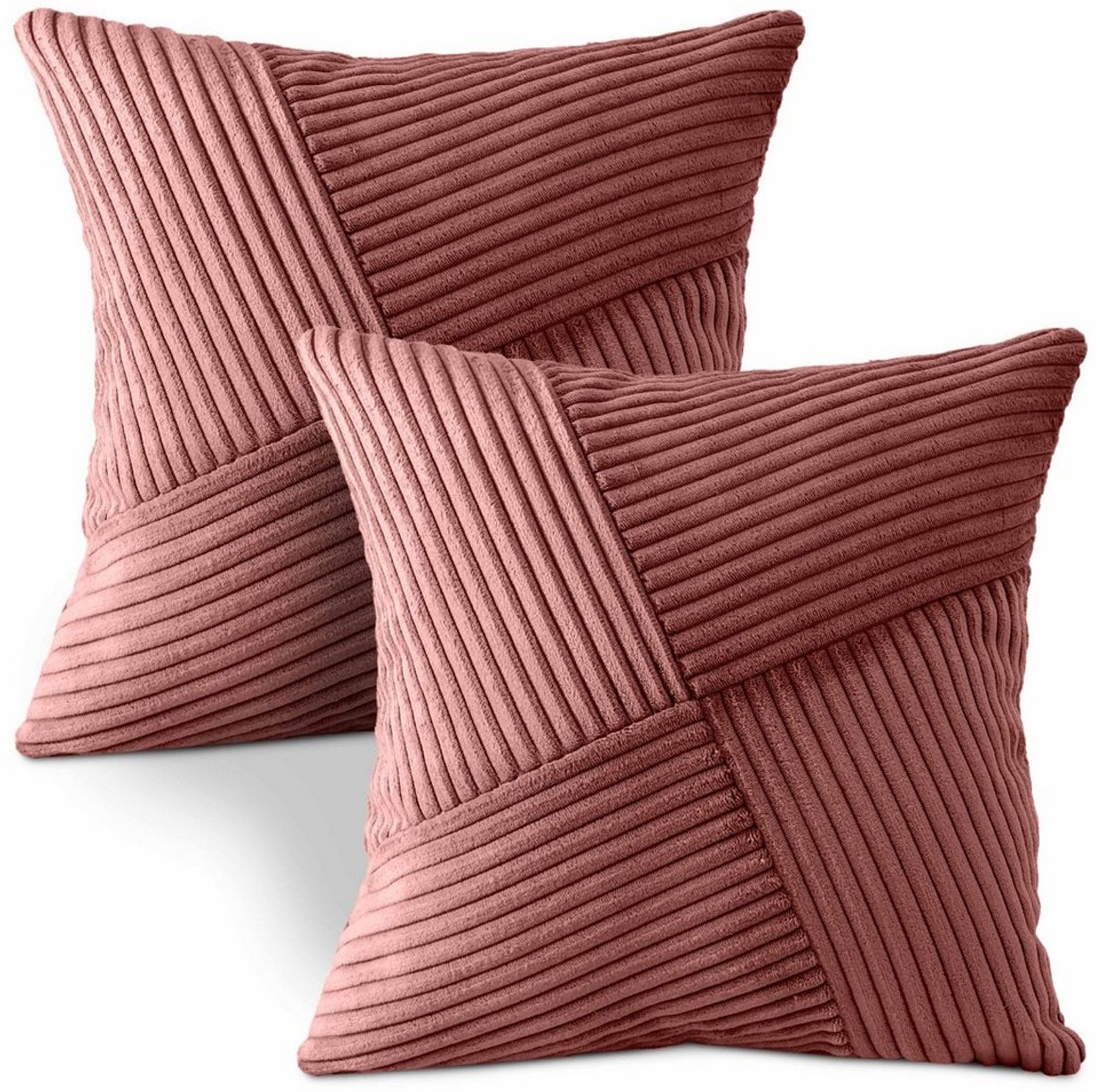 Amilian Kissenbezüge - 2er Set Kissenhüllen - Kissenbezug - Zierkissenbezüge, (2 Stück), 40x40 cm, Kissenhülle für Sofakissen, Dekokissen, Zierkissen, Kissen Bild 1
