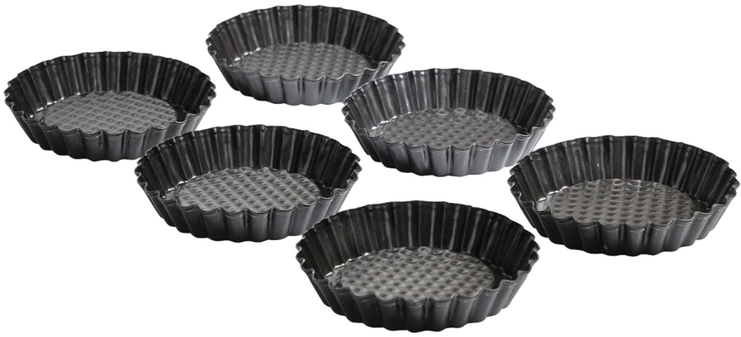 KAISER Tortelett 6er Set schwarz 10cm 105437 Bild 1