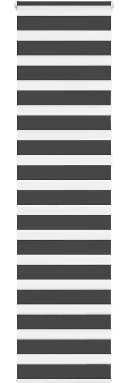 vidaXL Doppelrollo Schwarz 60x230 cm Stoffbreite 55,9 cm Polyester 4014279 Bild 1