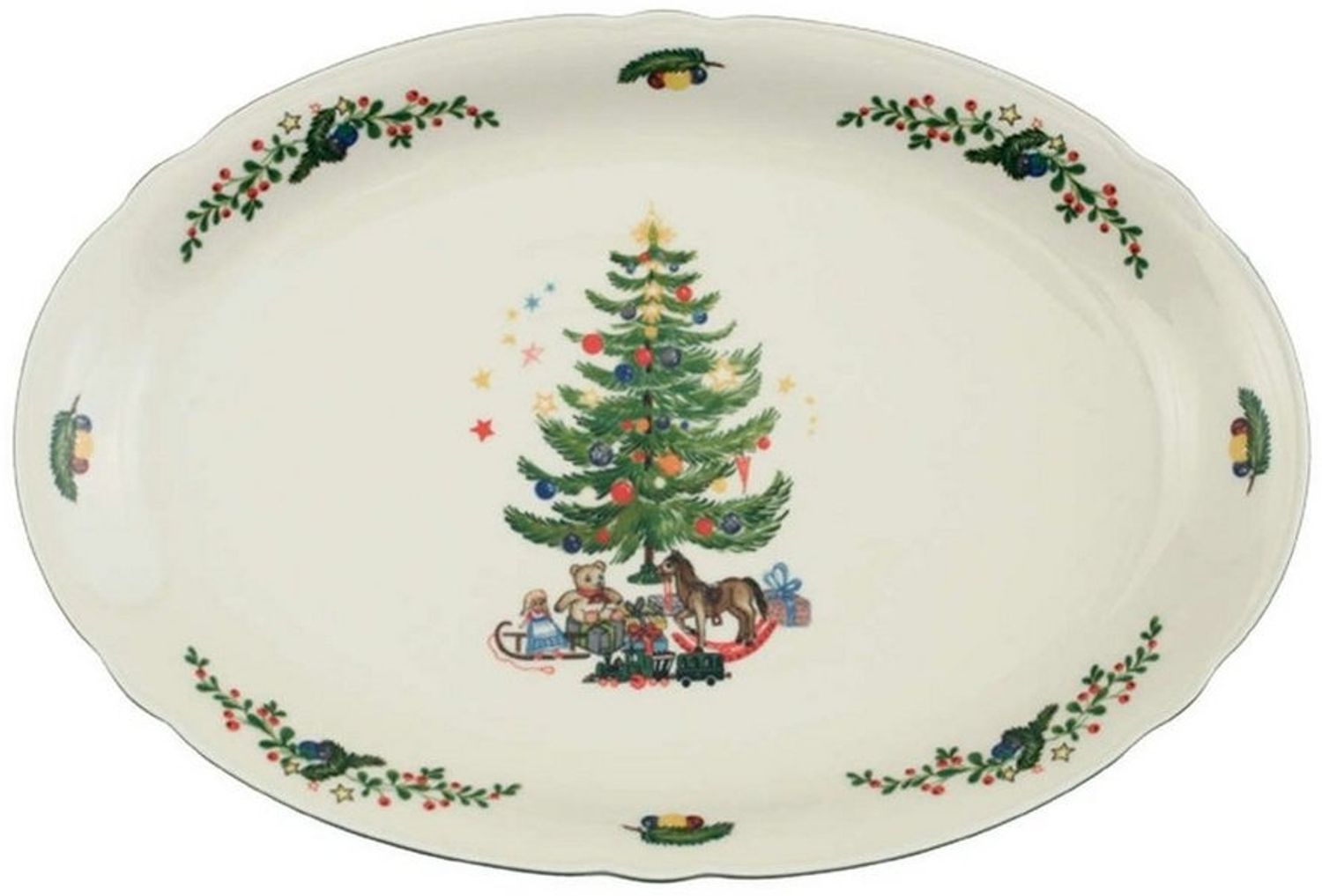 Seltmann Weiden Marieluise Weihnachten Servierplatte 34,1 x 26,3 cm Bild 1
