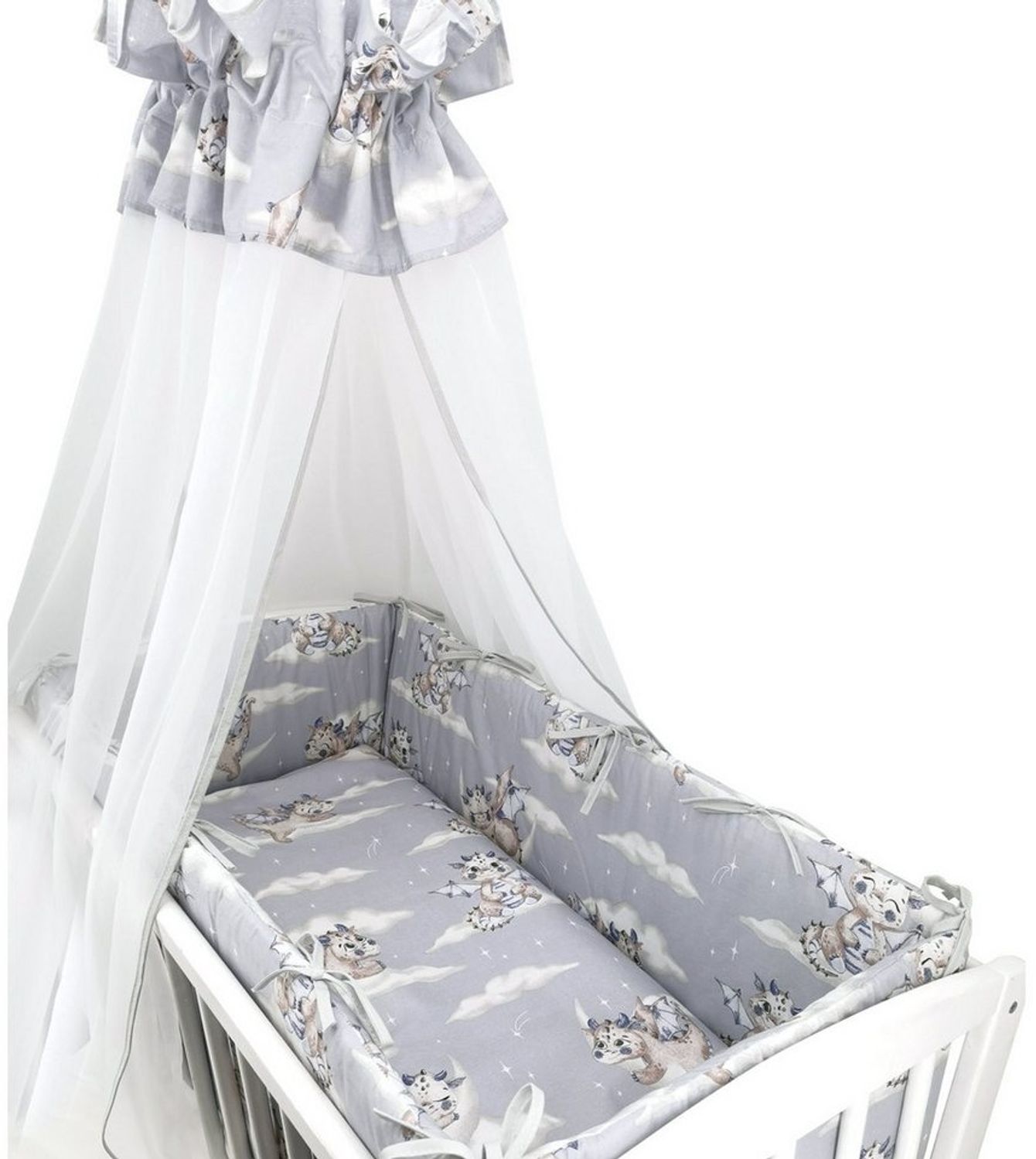 Baby-Delux Babybettwäsche Baby Wiegenset, 6 teilig, Wiegenset 6-tlg. für Babywiege 90x40 (ohne Wiege) verschiedene Designs Bild 1