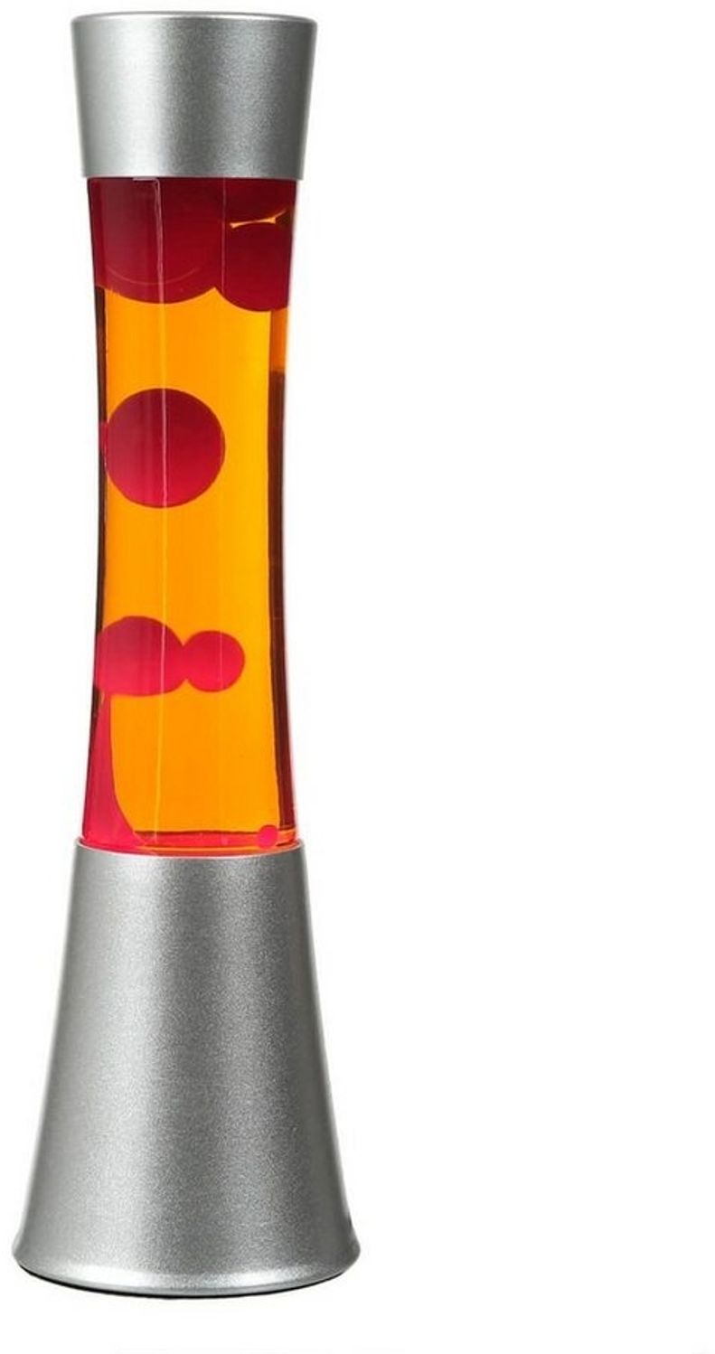 Licht-Erlebnisse Lavalampe SANDRO, Warmweiß, Retro Lampe Rot Orange 39 cm Tischlampe Tischleuchte Bild 1