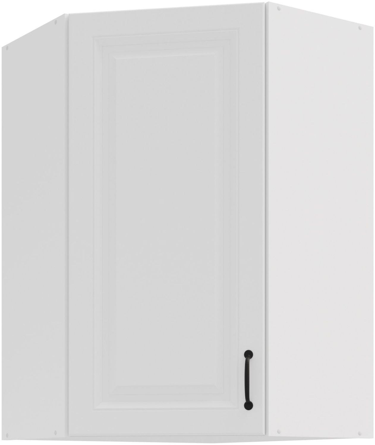 Eckhängeschrank 60x60 cm Stilo Weiss Küchenzeile Küchenblock Landhaus Höhe 90 cm Bild 1