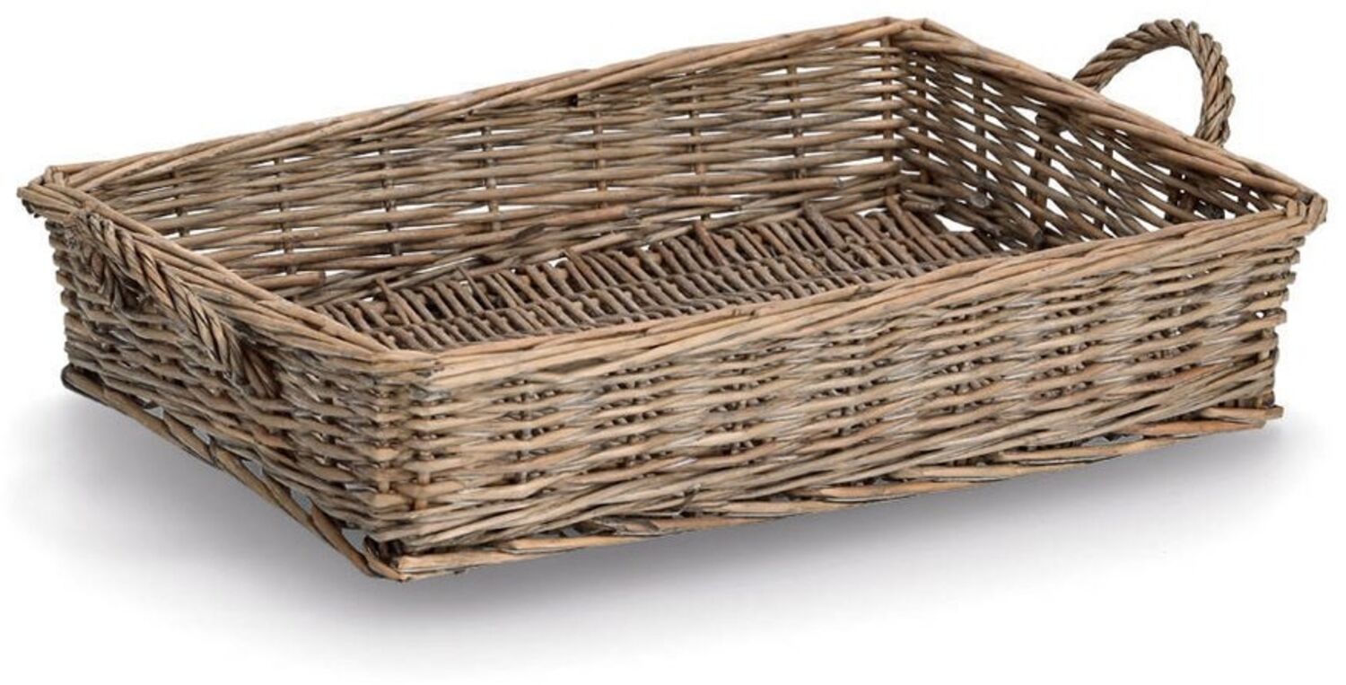 ZELLER Serviertablett 14179 im Landhausstil, Weide, 41 x 31 x 8 cm Bild 1