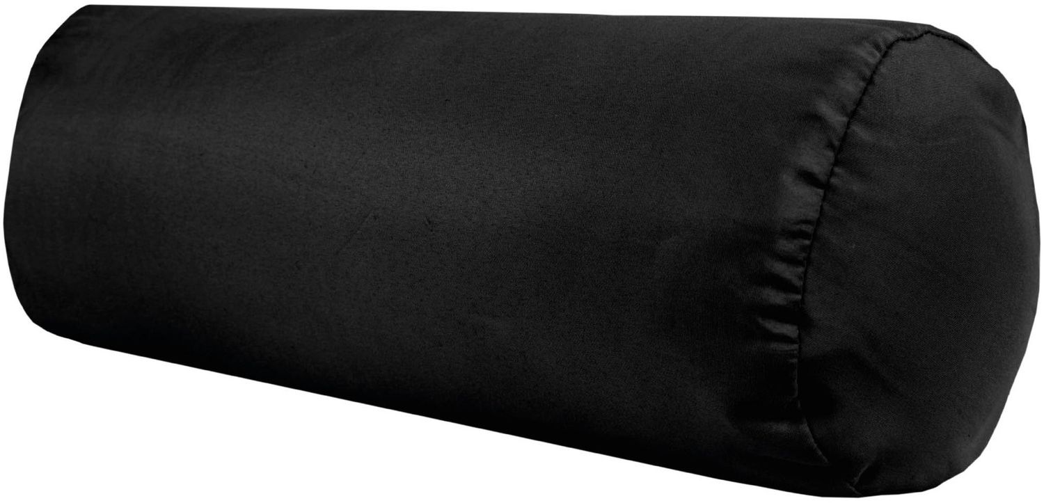 Bestlivings Nackenrolle 10x25cm ( BxL ) Bezug in der Farbe Schwarz, in vielen vers. Farben Bild 1