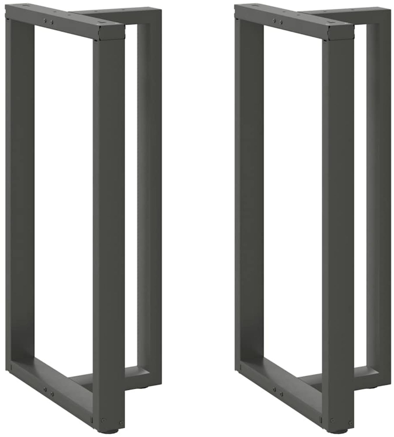 vidaXL Bartischbeine T-Form 2 Stk. Anthrazit 60x35x(110-111) cm Stahl 4013106 Bild 1