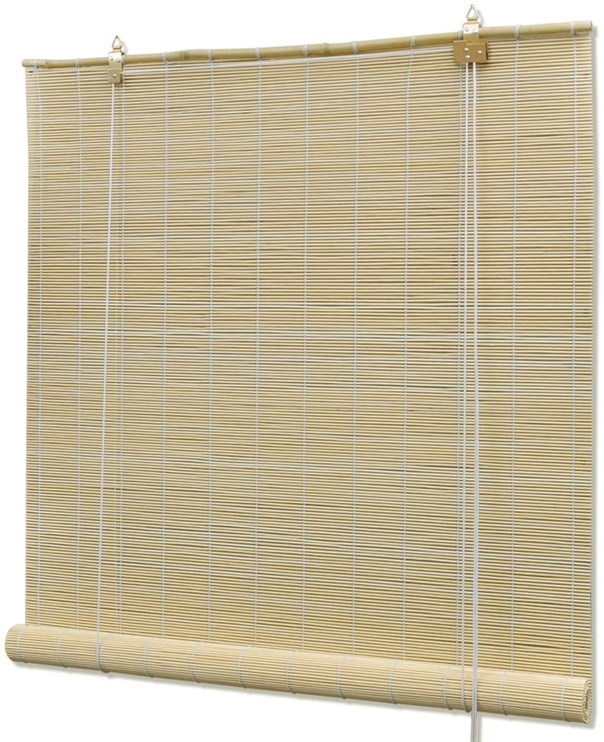 vidaXL Bambusrollo, Beige, 100x160 cm, 1 Rollo Bild 1