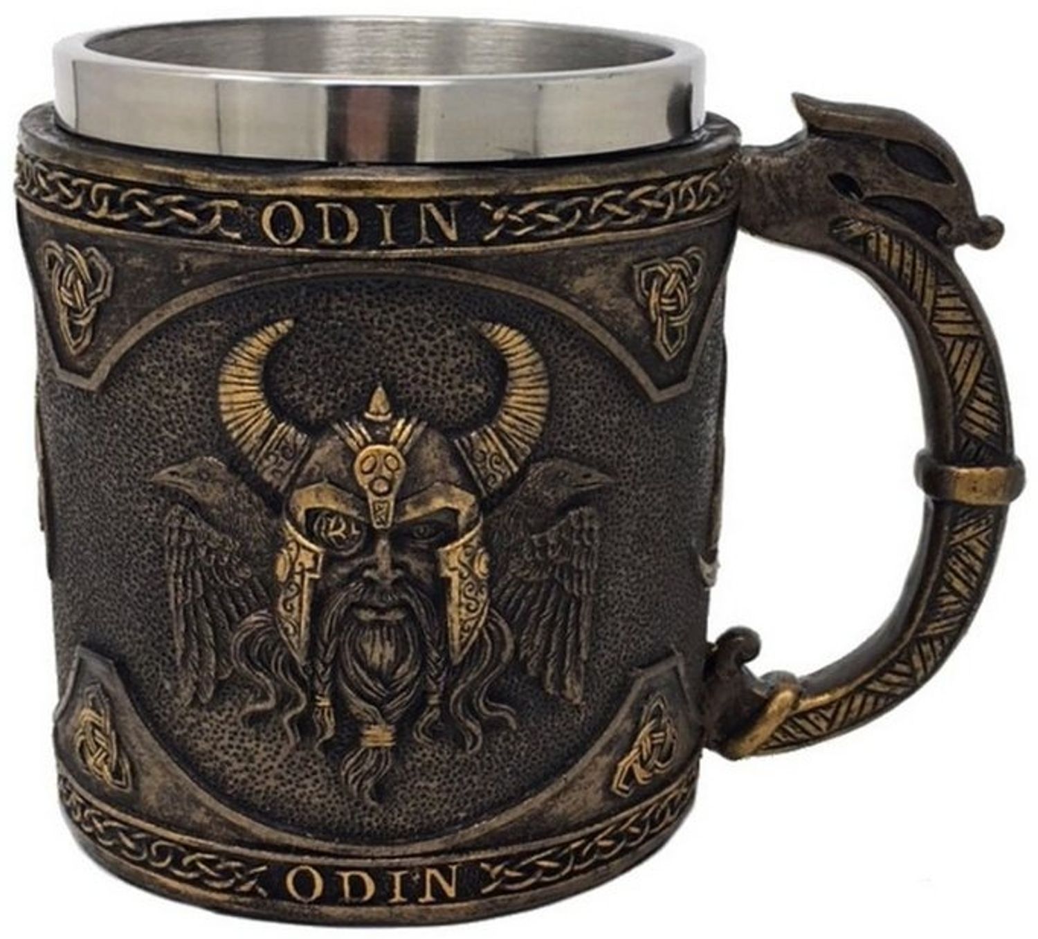 MystiCalls Bierkrug Trinkgefäß - Krug Odin - Kelch Bild 1