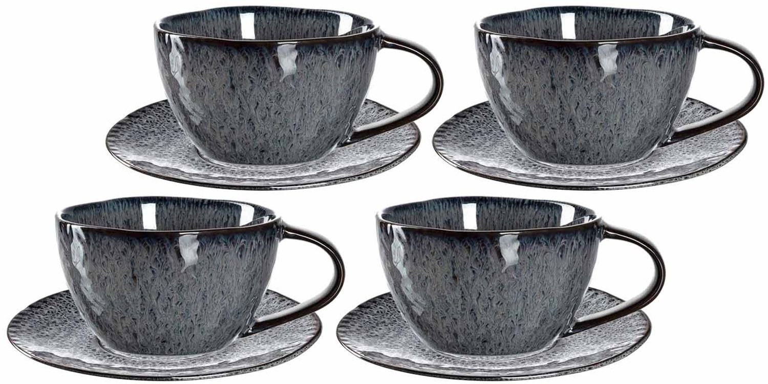 Leonardo MATERA Cappuccino Set anthrazit 8-teilig Bild 1