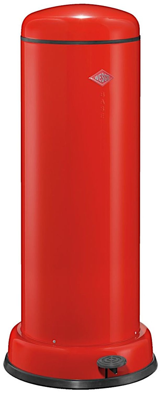 Wesco 'Big Baseboy 30' Abfalleimer, Stahlblech, 30 Liter, Rot Bild 1