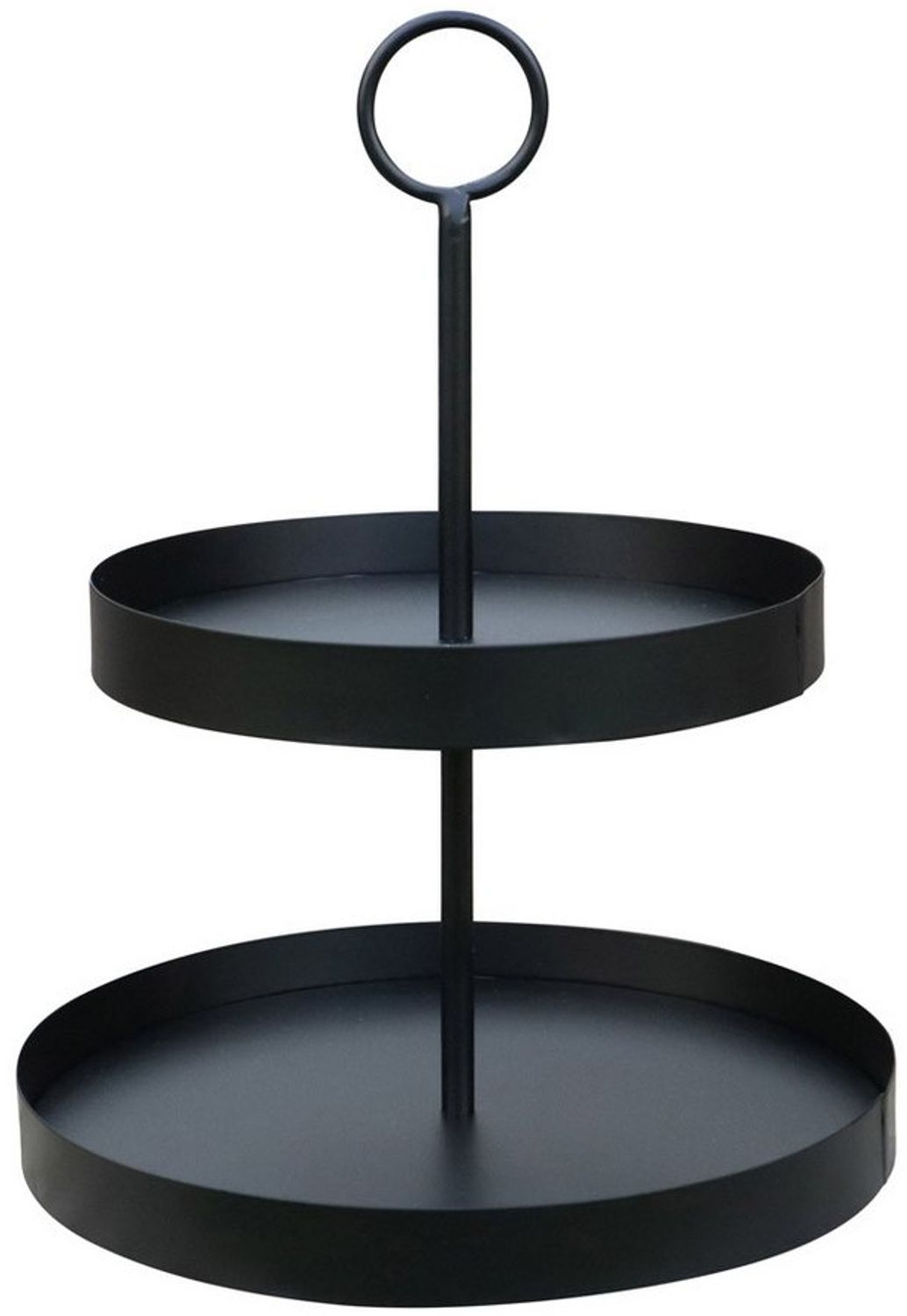 Grafelstein Etagere Etagere LENJA schwarz aus Metall modernes Design 2-stöckige Metalletag Bild 1