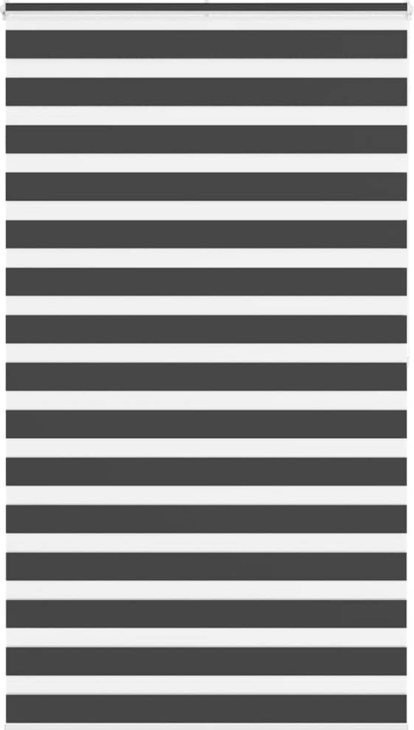 vidaXL Doppelrollo Schwarz 130x200 cm Stoffbreite 125,9 cm Polyester 4014267 Bild 1