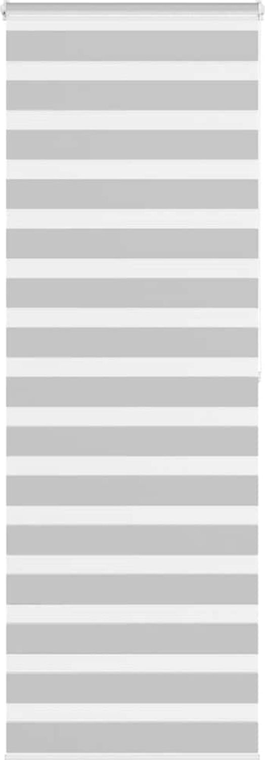 vidaXL Doppelrollo Hellgrau 85x200 cm Stoffbreite 80,9 cm Polyester 4014466 Bild 1