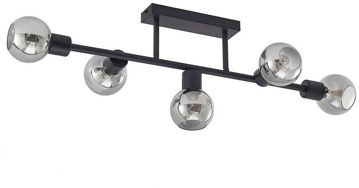 Lindby Deckenleuchten Biscala, Metall, Schwarz IP20, 5 x 4 W LED Bild 1