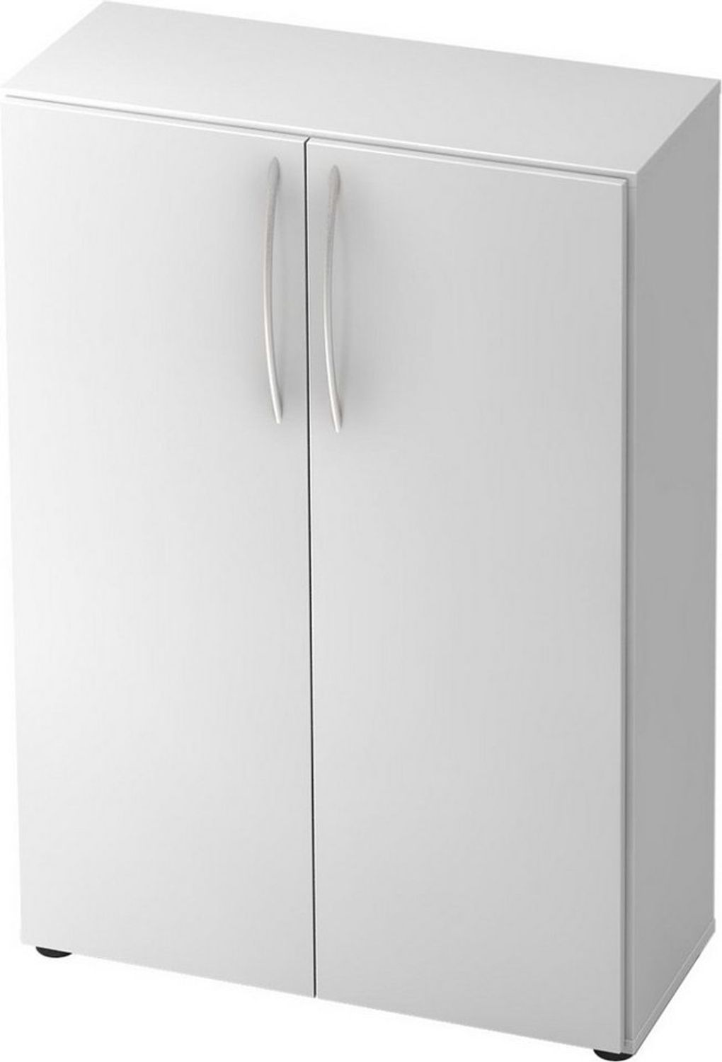 Schrank 3 Ordnerhöhen 34,6cm tief BM Weiß / Weiß Bild 1