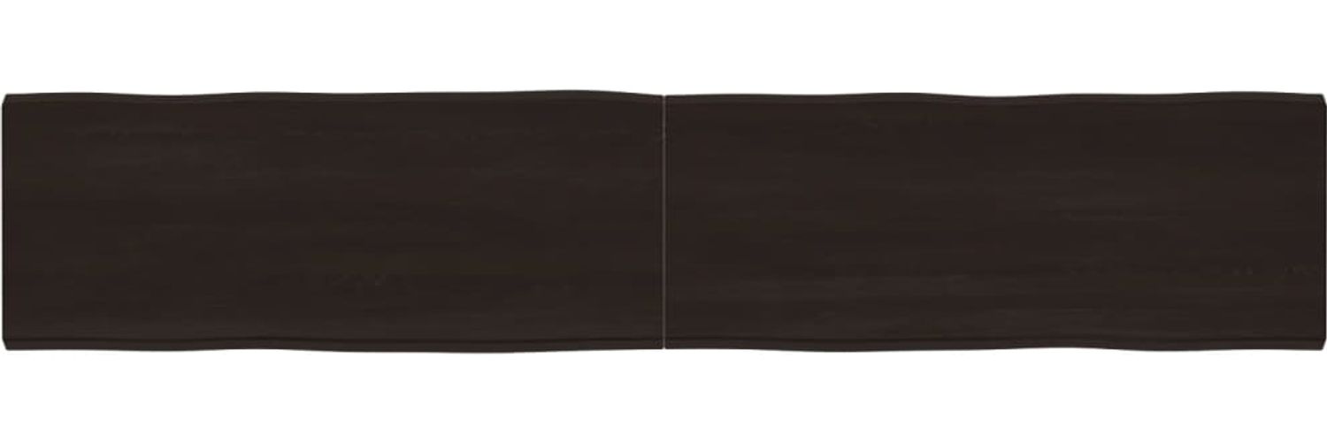 vidaXL Tischplatte 200x40x(2-6) cm Massivholz Behandelt Baumkante 364047 Bild 1