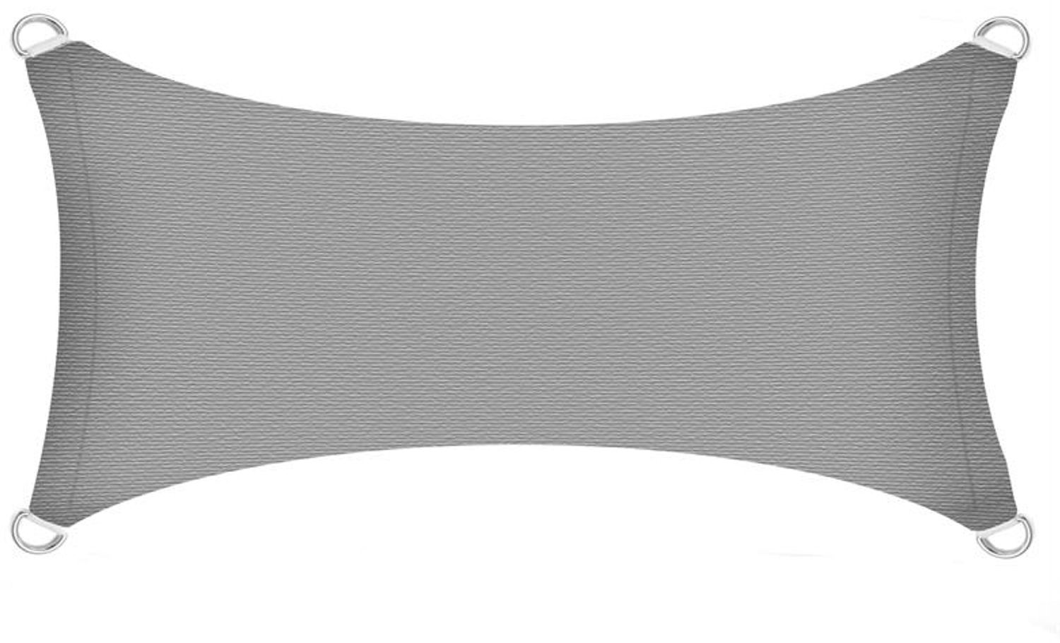 Extexo Sonnensegel, Rechteck, HDPE, Grau, 2x4 m Bild 1