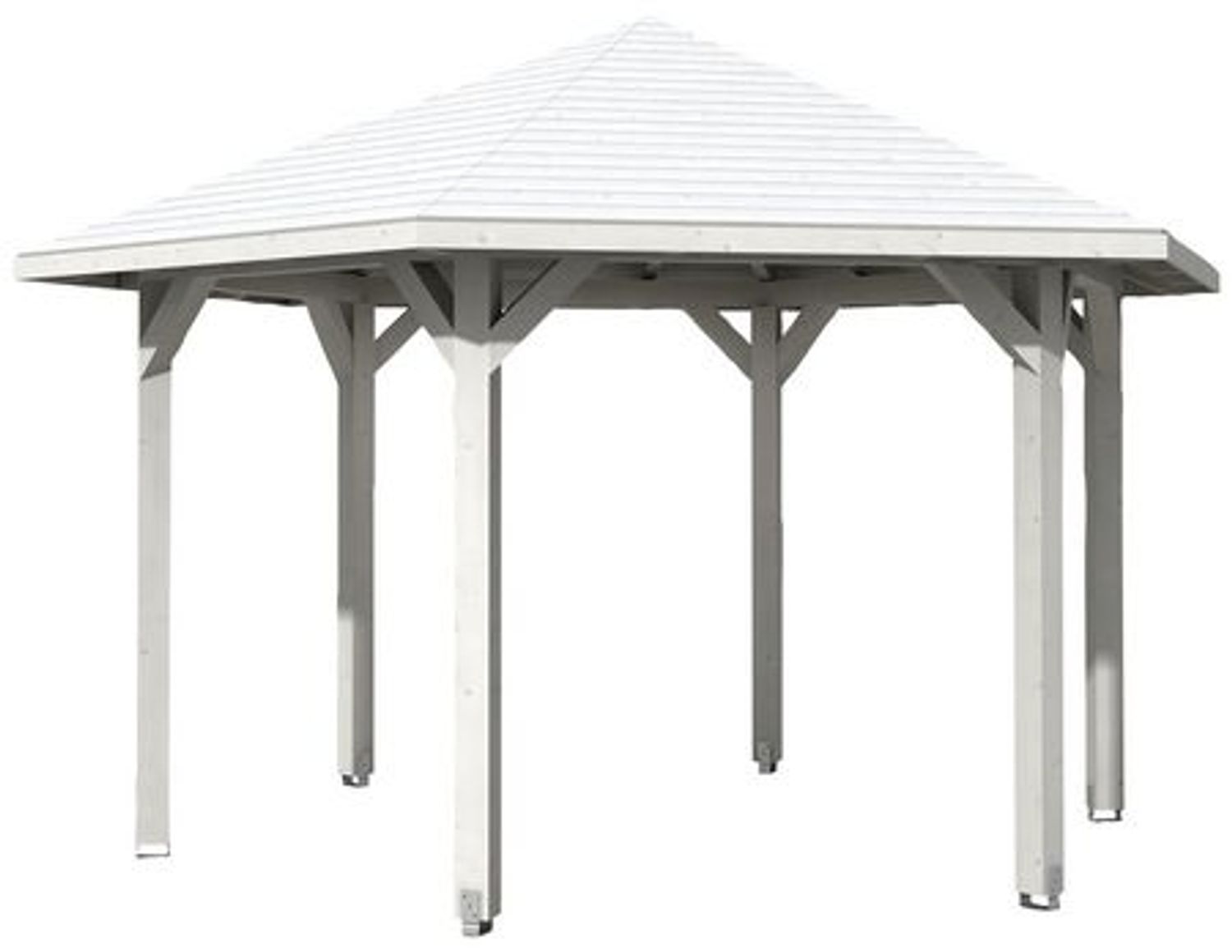 SKANHOLZ Pavillon, Zeltdach, sechseckig, BxT: 480x416 cm weiß Gartenpavillon Bild 1