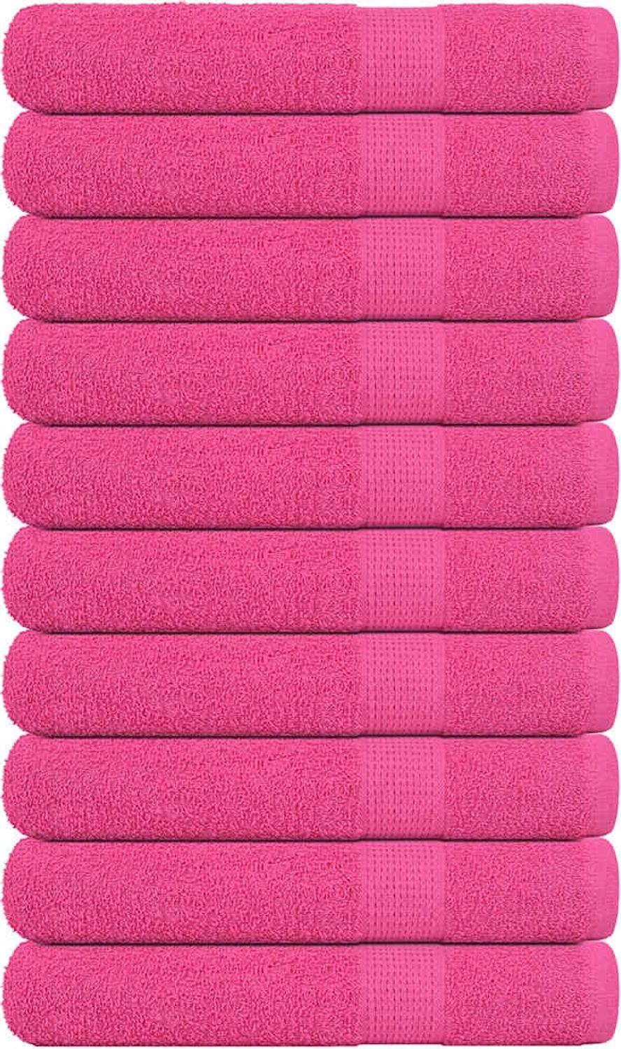 vidaXL Saunatücher FROGN 10 Stk. Rosa 80x200 cm 360 g/m² 137057 Bild 1