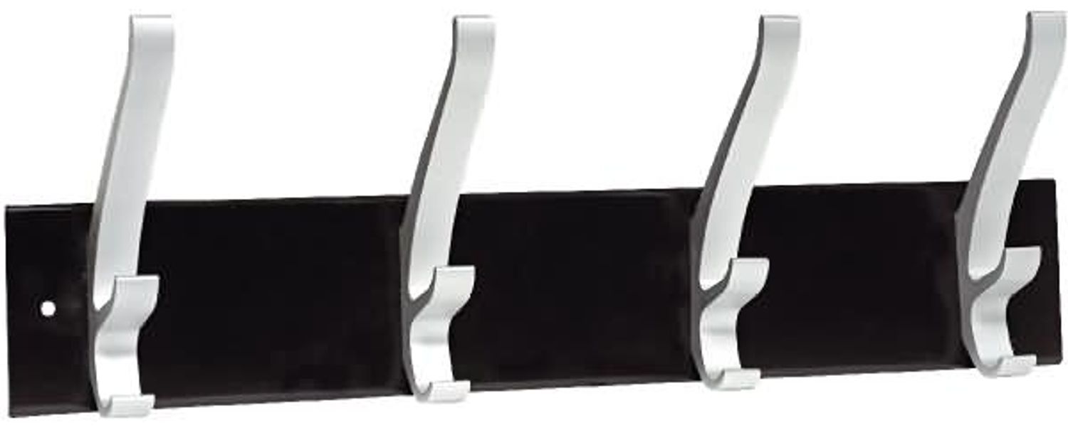 Unilux Garderobenhaken Cypres 4-fach schwarz/silber Bild 1