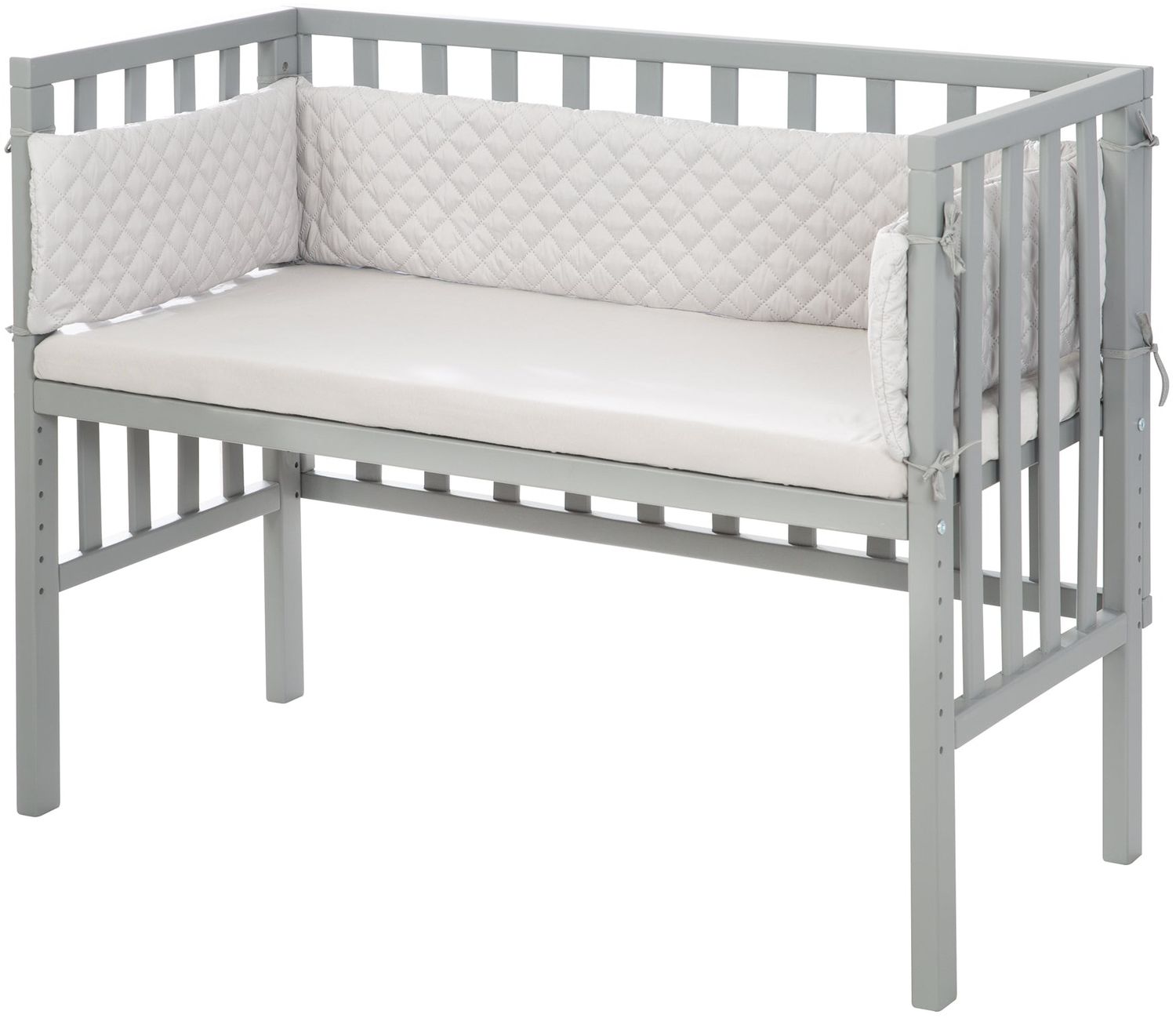 roba Beistellbett 'roba Style' 2 in 1 - Matratze - Nestchen - Barriere - Taupe Bild 1