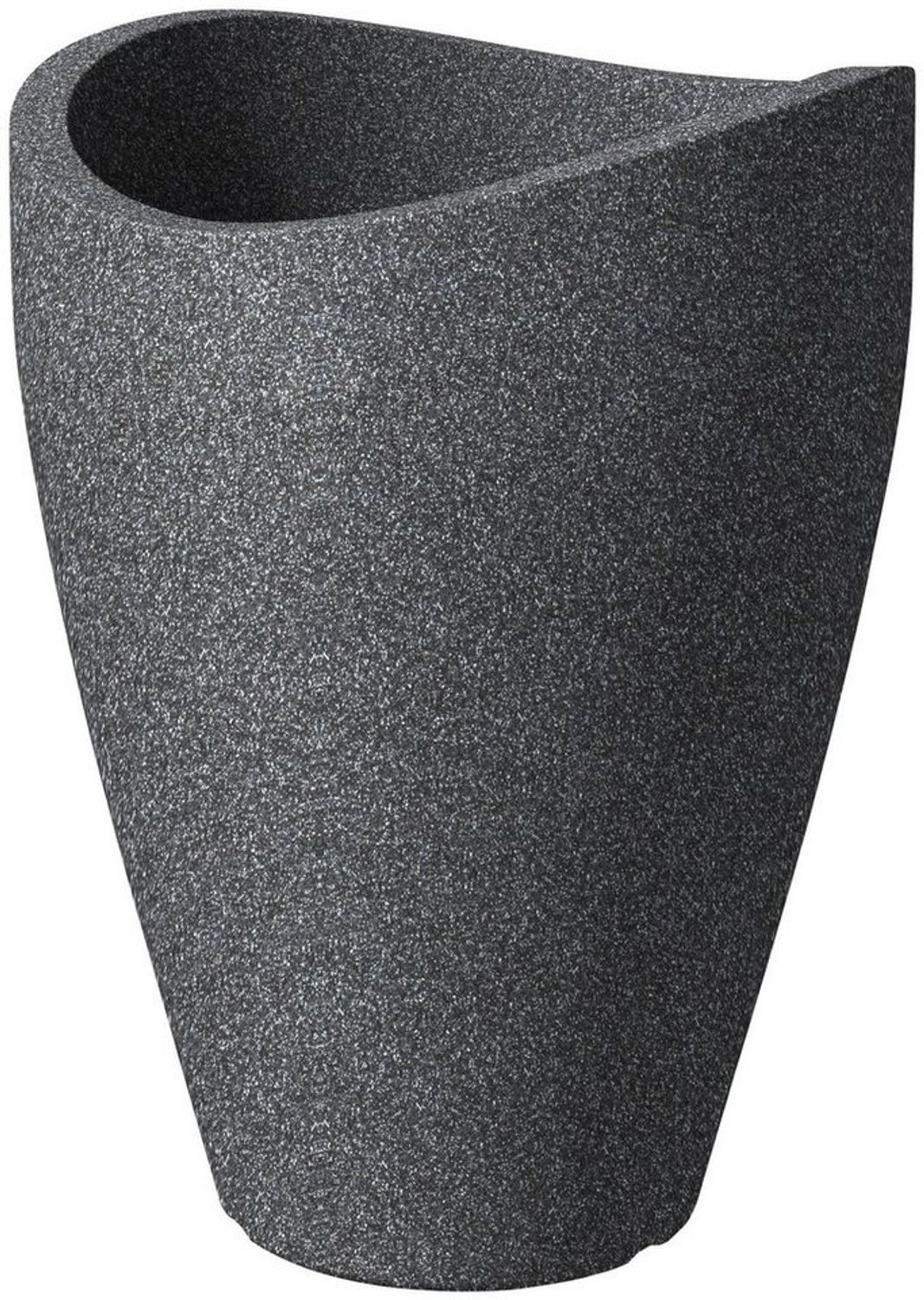Scheurich Übertopf Wave Globe High Serie 254 schwarz granit Ø 40 cm Bild 1