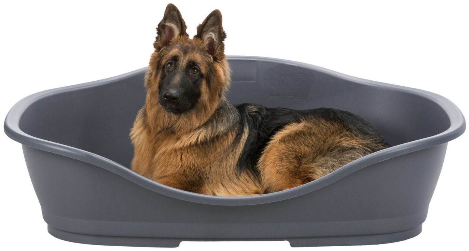 TRIXIE Hundebett Kunststoffbett Sleeper - dunkelgrau - 56 × 41 cm Bild 1