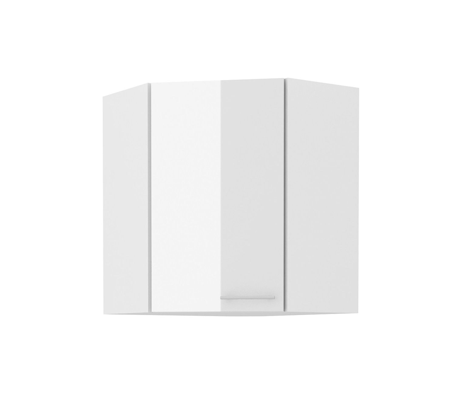 Eckhängeschrank 60x60 Lara Weiß Hochglanz Küchenzeile Küchenblock Küche Bild 1