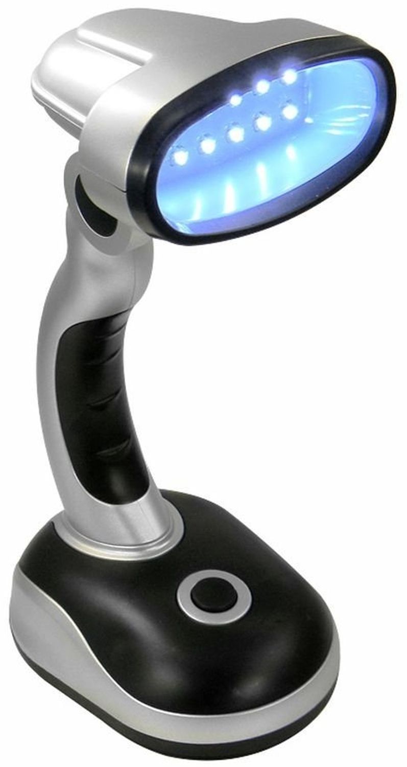 EAXUS Schreibtischlampe Tragbare Tischleuchte mit 12 LEDs Tischlampe, LED fest integriert, verstellbarer Lichtwinkel Bild 1
