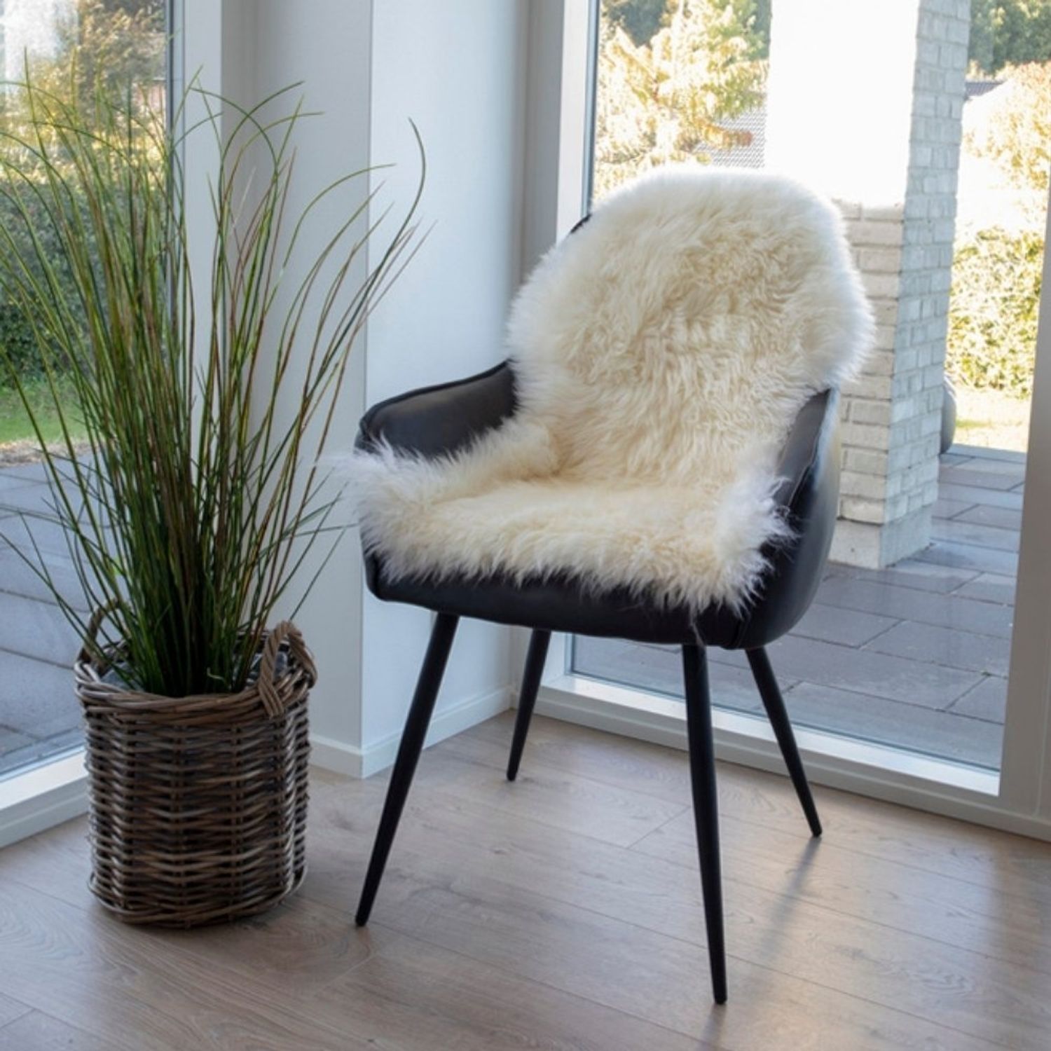 Echtes Lammfell LIAM elfenbein ca. 50x85cm Bild 1