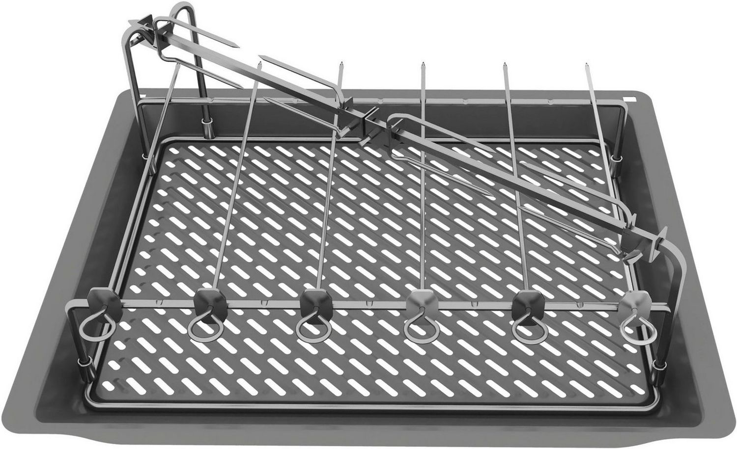 SIEMENS Grillschale HZ635000, Aluminium, (Set) Bild 1
