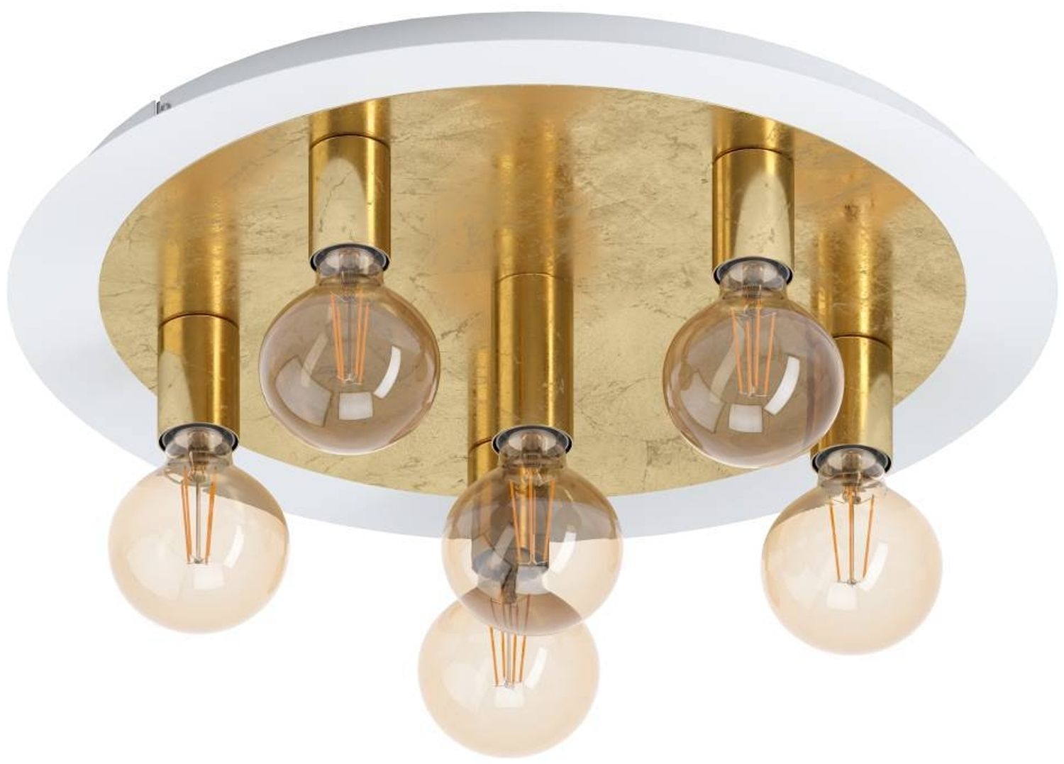 Eglo 97493 LED Deckenleuchte PASSANO weiß, gold Ø55cm H:22cm Bild 1