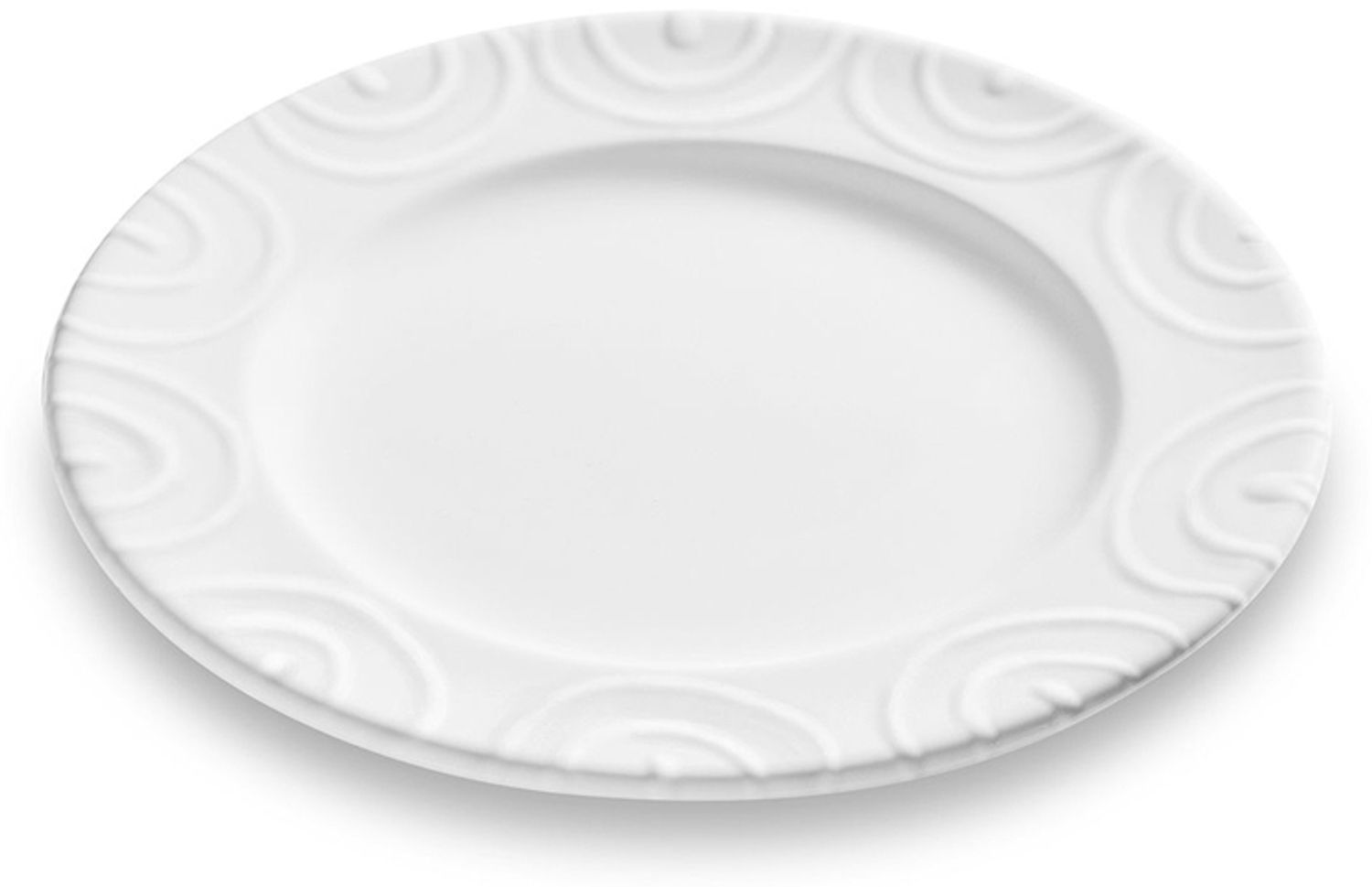 Gmundner Keramik Weiß geflammt, Dessertteller Gourmet ø18Cm Bild 1