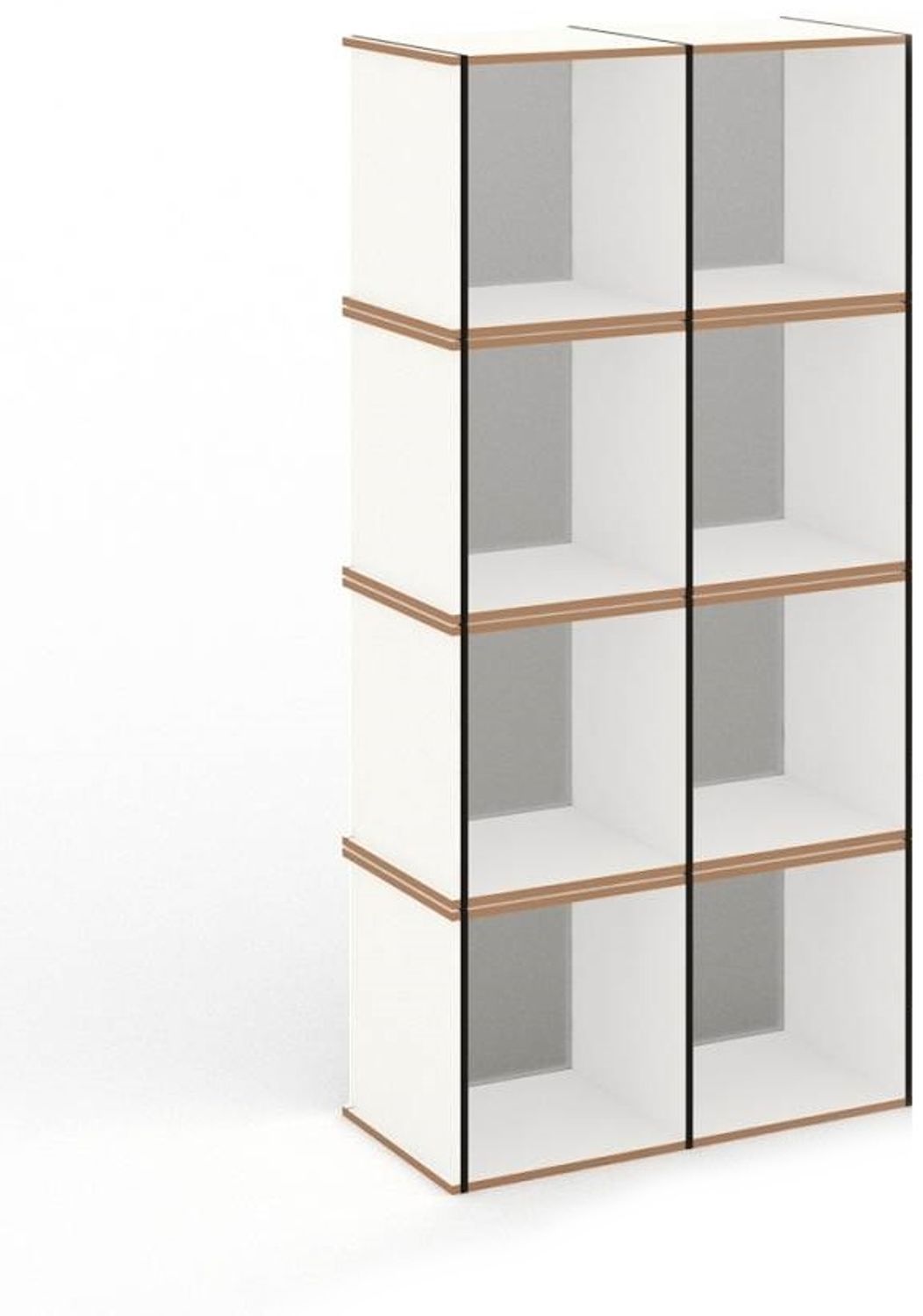 Aktenpack Regal MDF beschichtet weiß 01 Bild 1