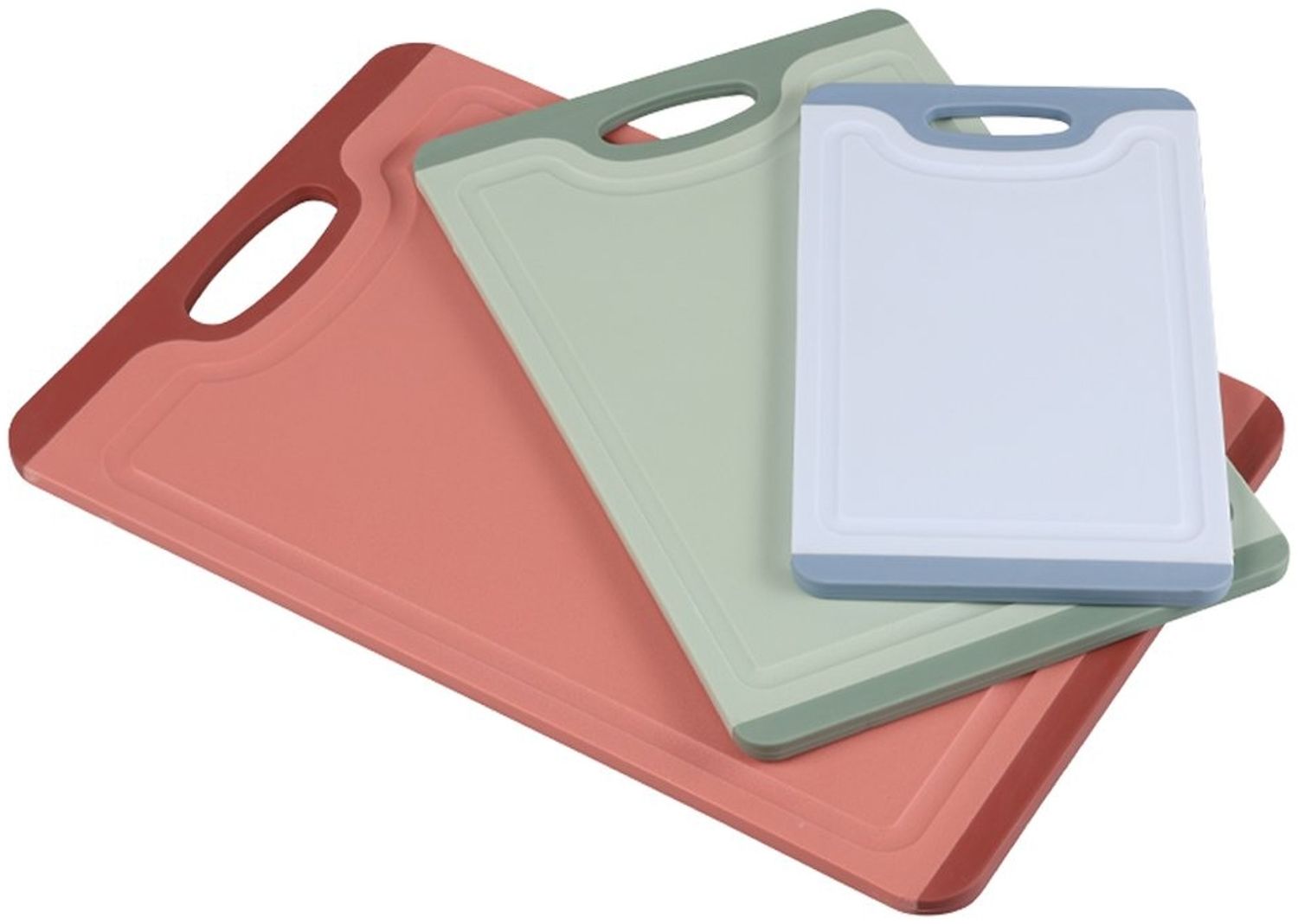 KESPER 92228 Schneidebrett 3er-Set, Kunststoff mit Rutsch-Stopp Bild 1