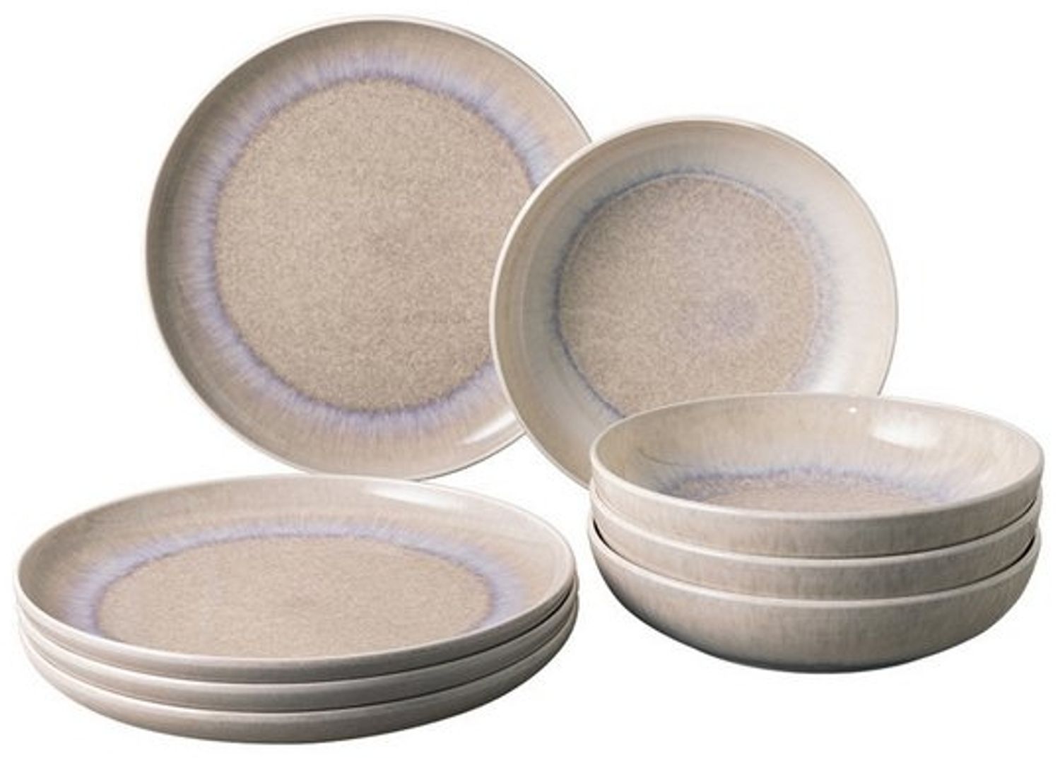 like. by Villeroy & Boch Perlemor Sand Tafel-Set für 4 Personen / 8 Teile Bild 1