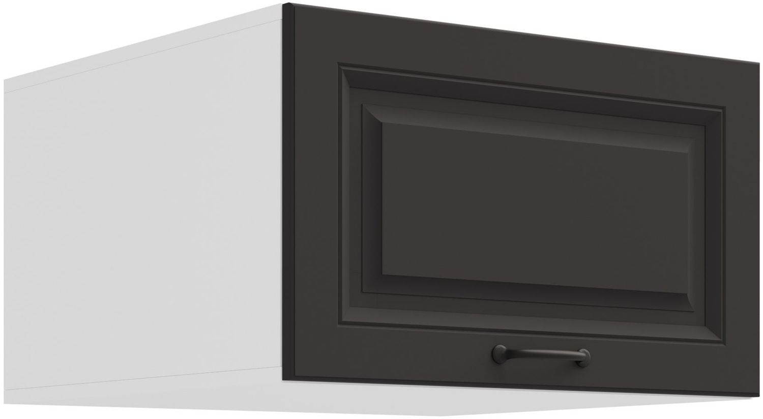 Aufsatzschrank Hochschrank 60 cm STILO Grau + Weiss Küchenzeile Küchenblock Küche Landhaus Bild 1
